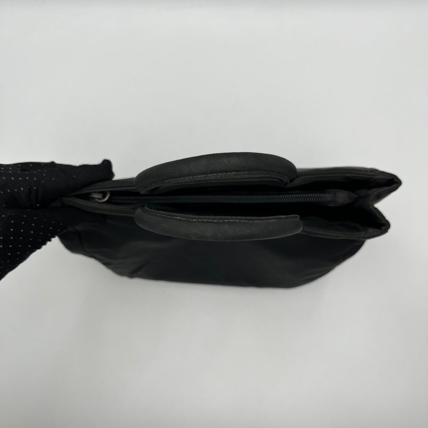 Prada Black Nylon Open Tote