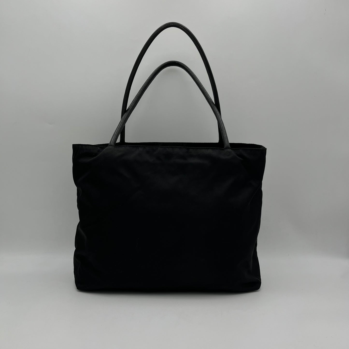 Prada Black Nylon x Leather Tote