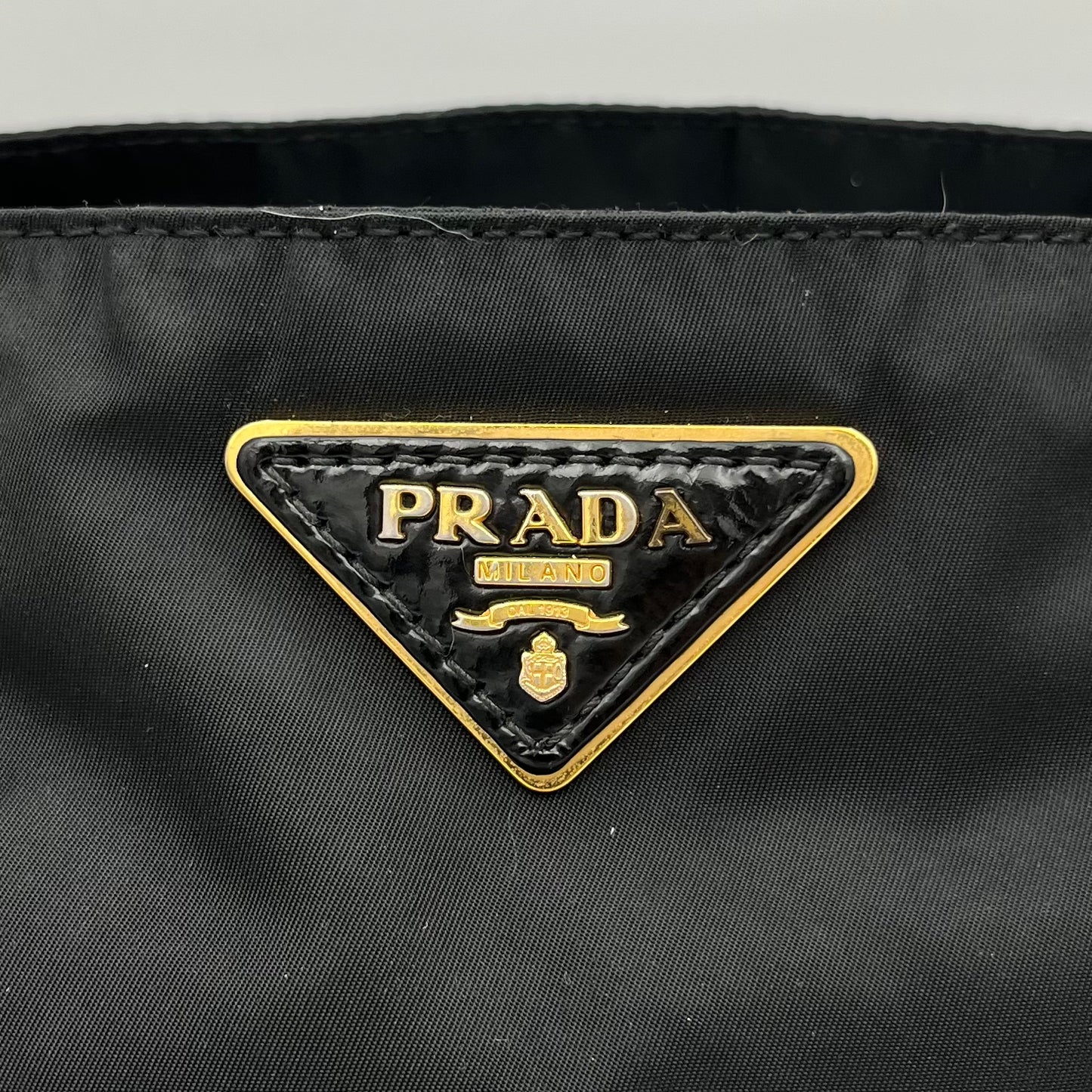 Prada Black Nylon x Leather Tote