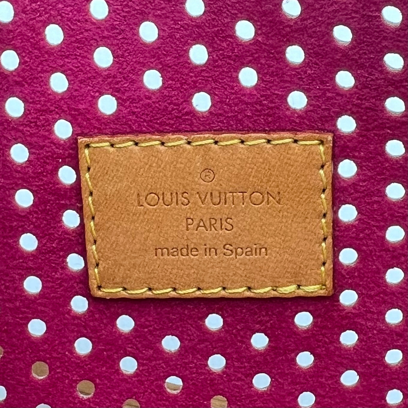 LV Pink Monogram Perforated Pochette