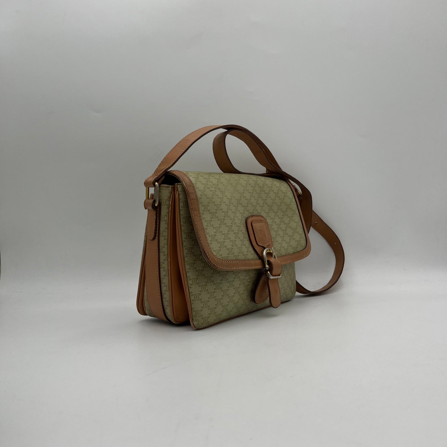 Celine Paris Macadam PVC Medium Flap Crossbody