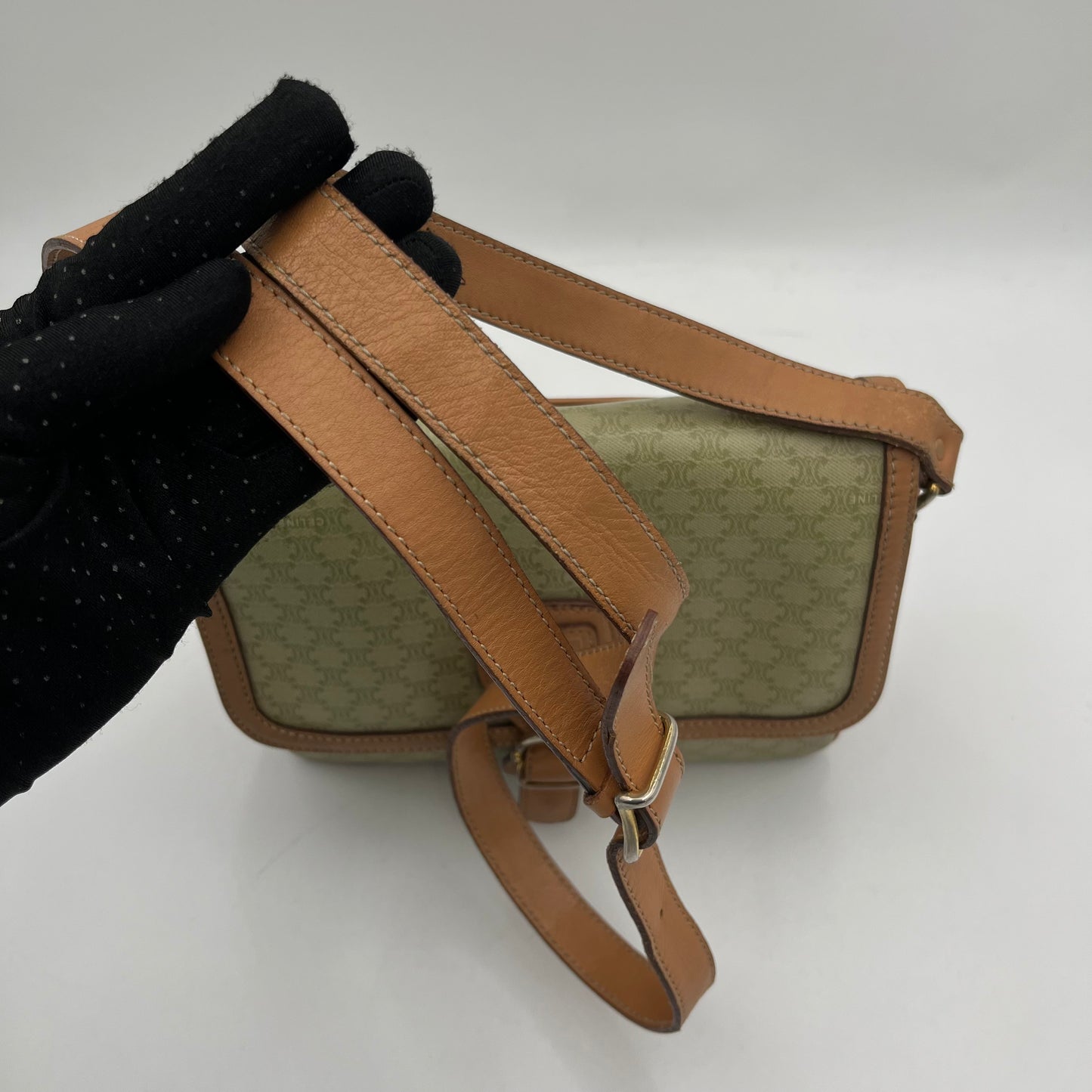 Celine Paris Macadam PVC Medium Flap Crossbody