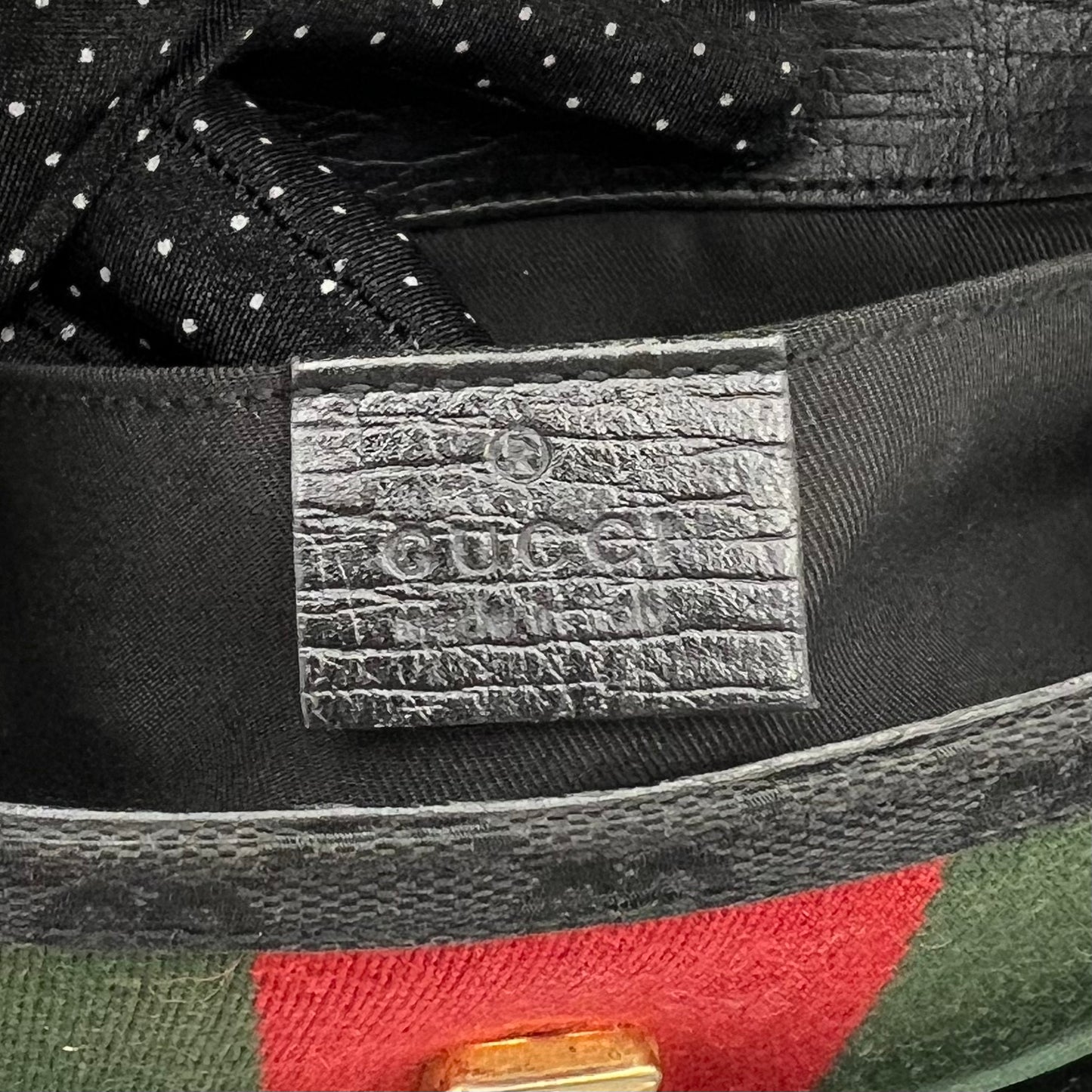 Gucci Tom Ford Black Monogram Canvas Sherryline Large Horsebit Chain Bag