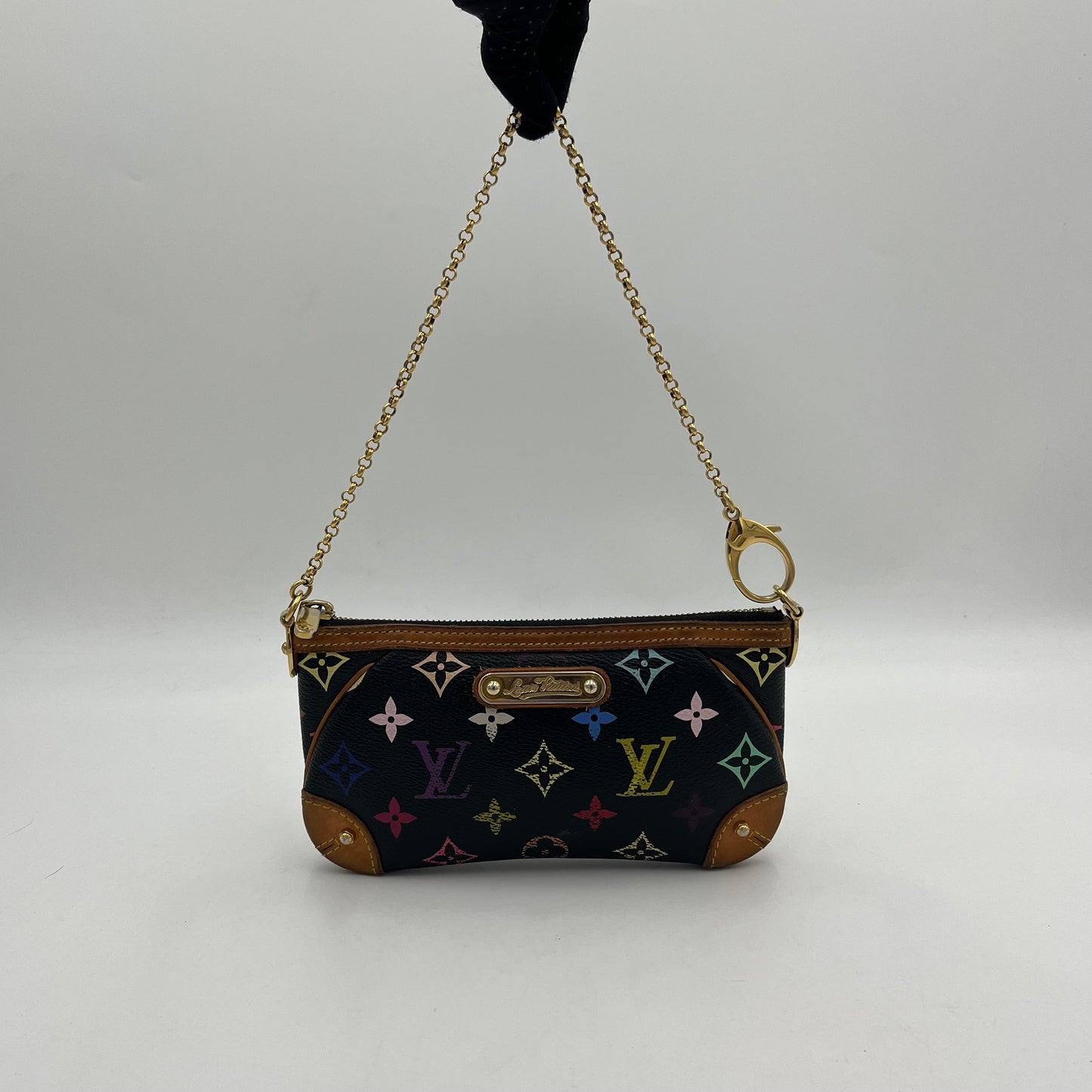 LV Black Multicolor Milla Pochette