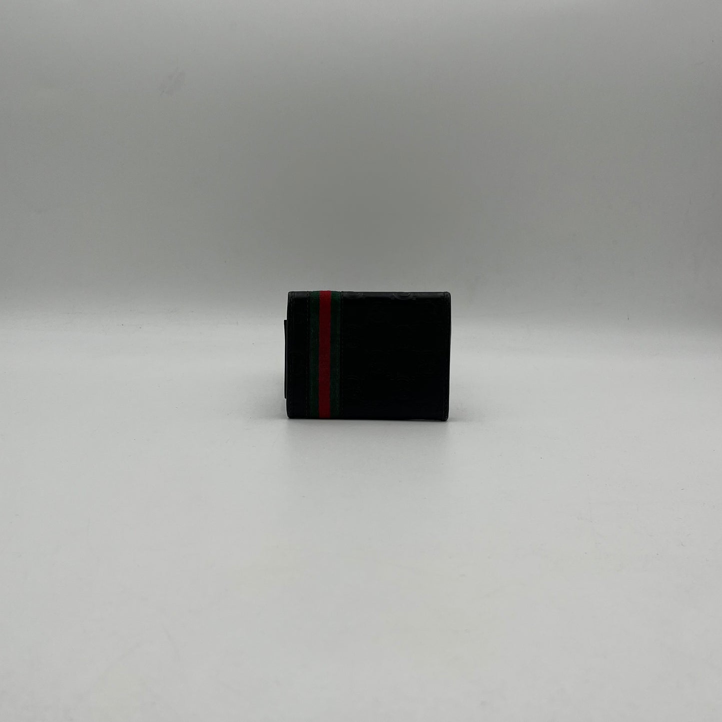 Gucci Black Guccissima Sherryline Bifold Cardholder
