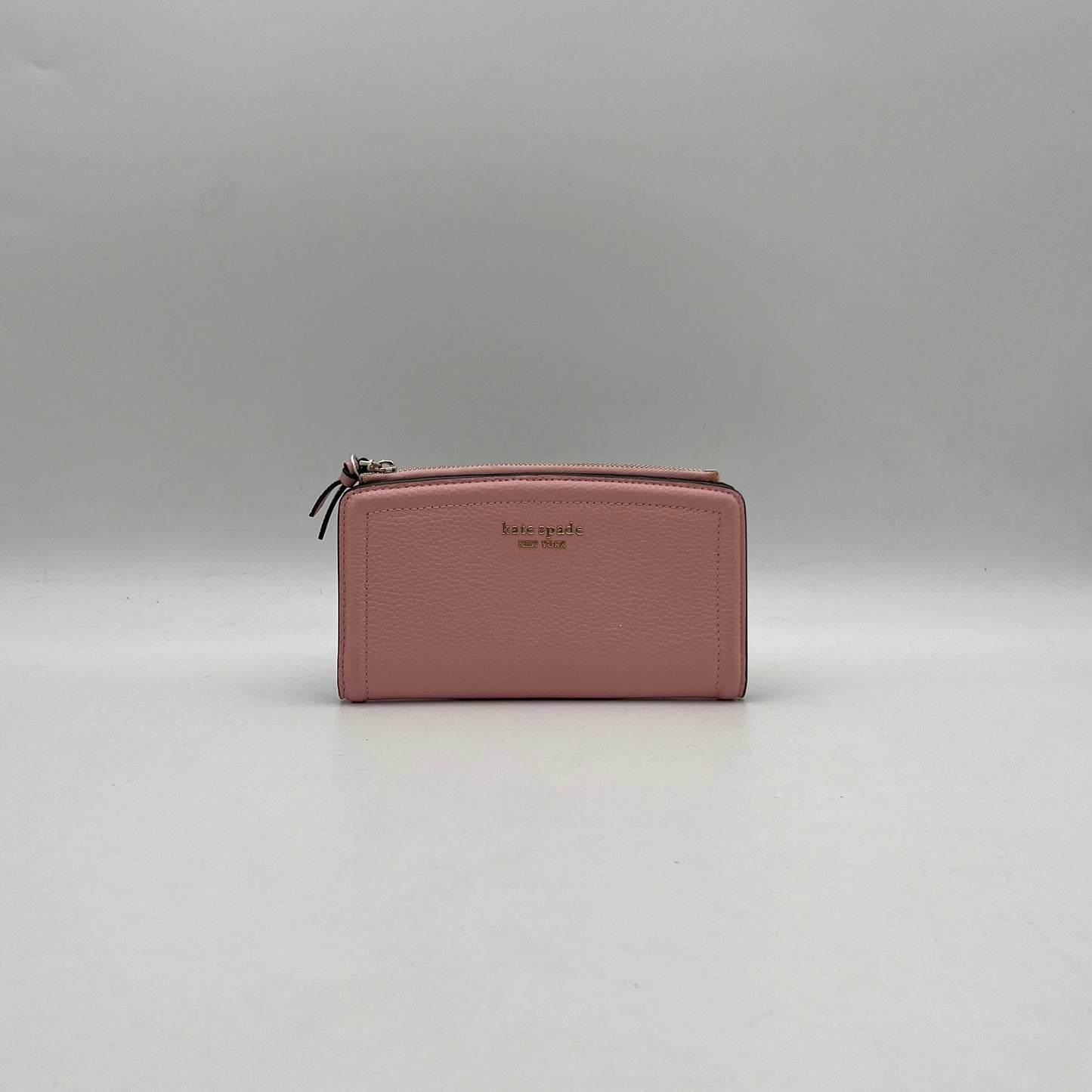 Kate Spade Pink Knott Pebbled Leather Wallet