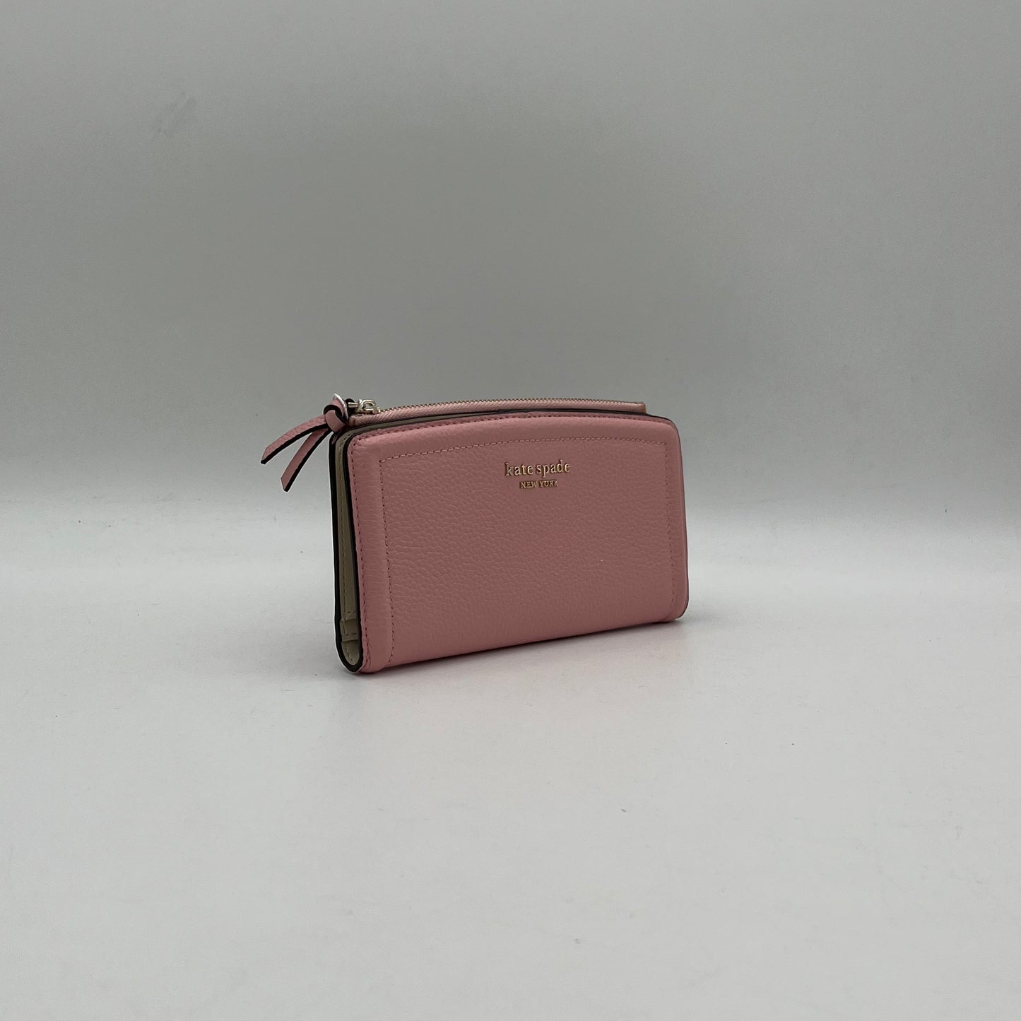 Kate Spade Pink Knott Pebbled Leather Wallet
