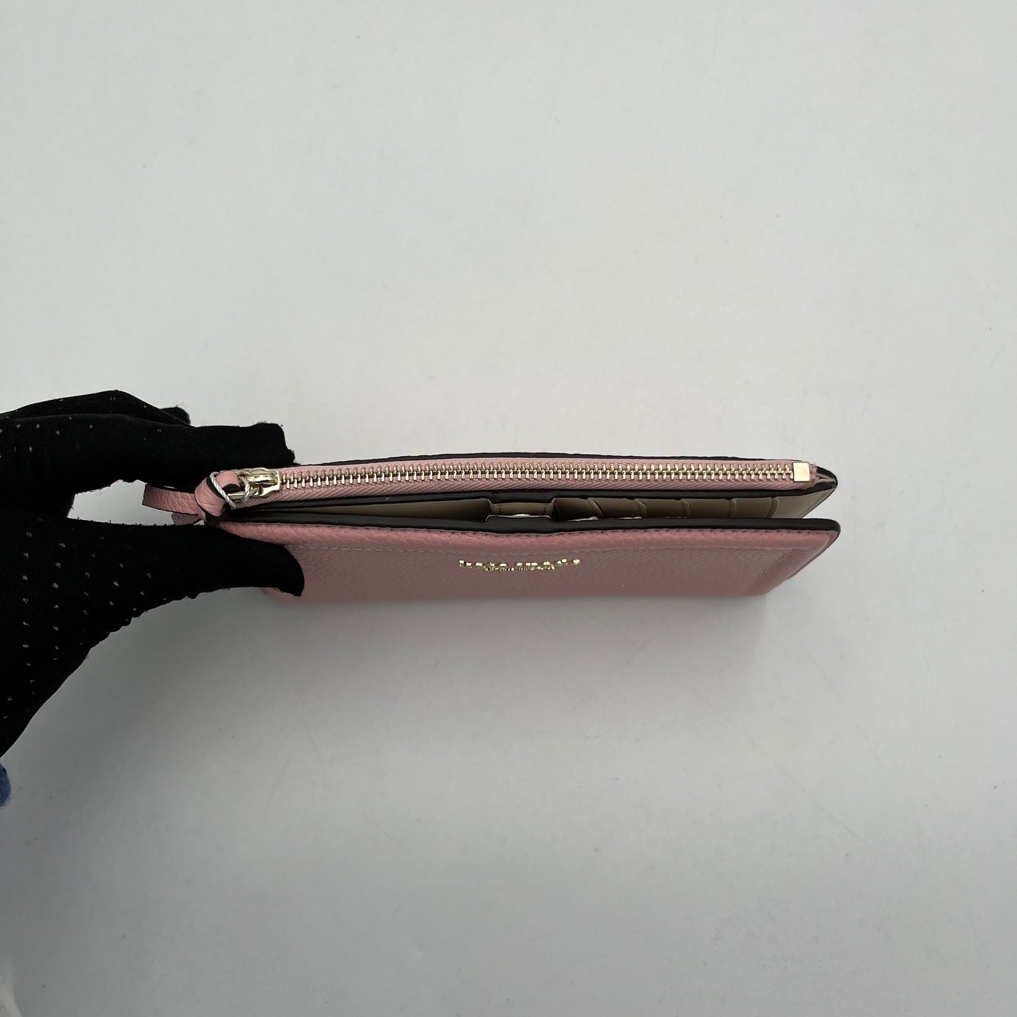 Kate Spade Pink Knott Pebbled Leather Wallet