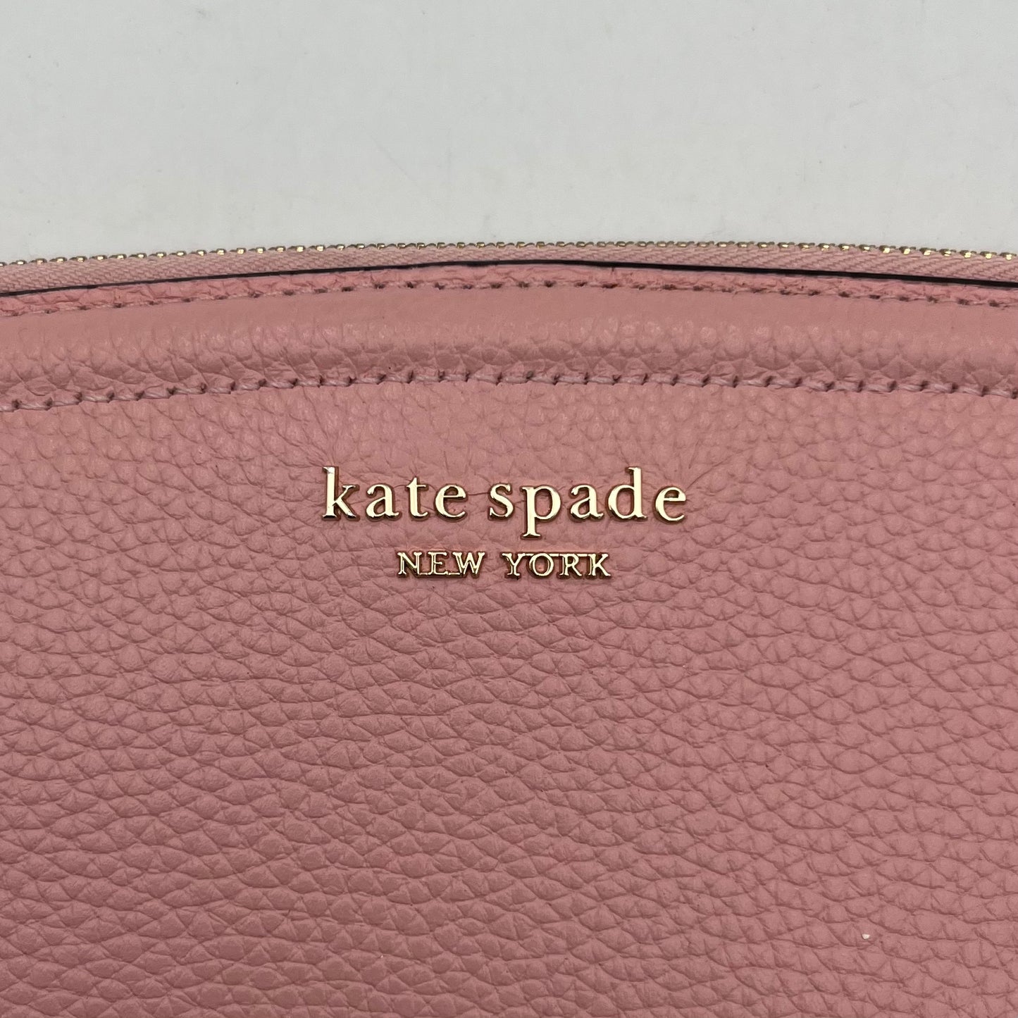 Kate Spade Pink Knott Pebbled Leather Wallet