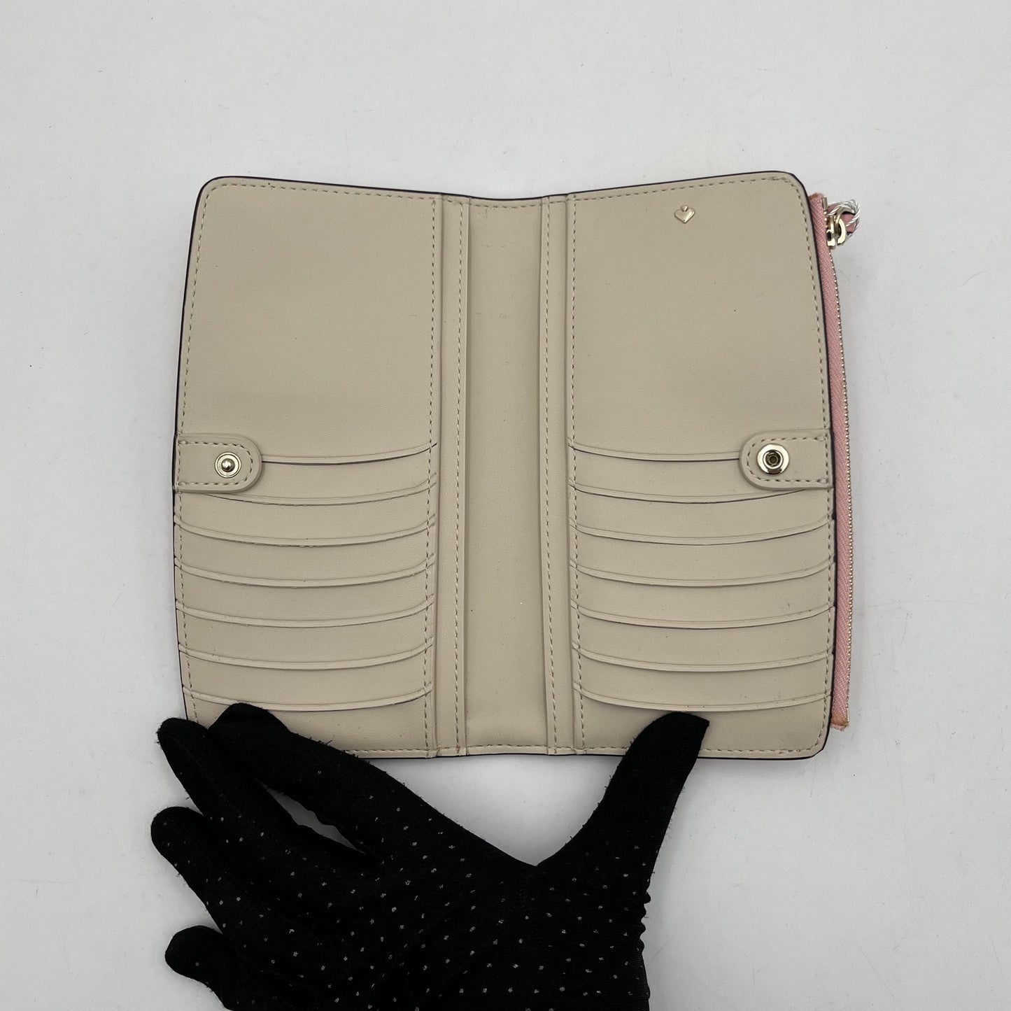 Kate Spade Pink Knott Pebbled Leather Wallet