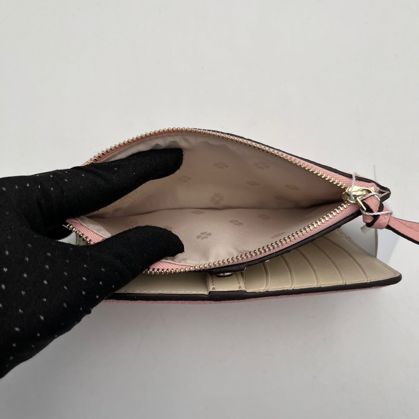 Kate Spade Pink Knott Pebbled Leather Wallet