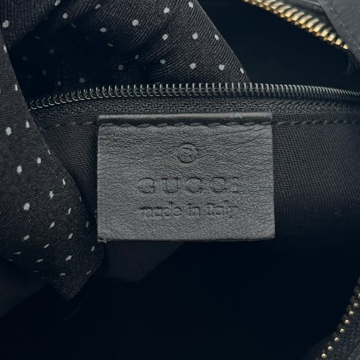 Gucci Black Monogram Canvas Abbey D-Ring Hobo Small Shoulder Bag
