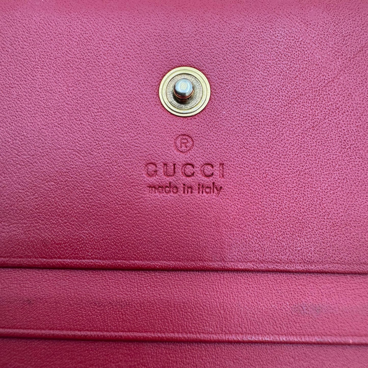 Gucci Monogram Canvas Cherry Short Wallet