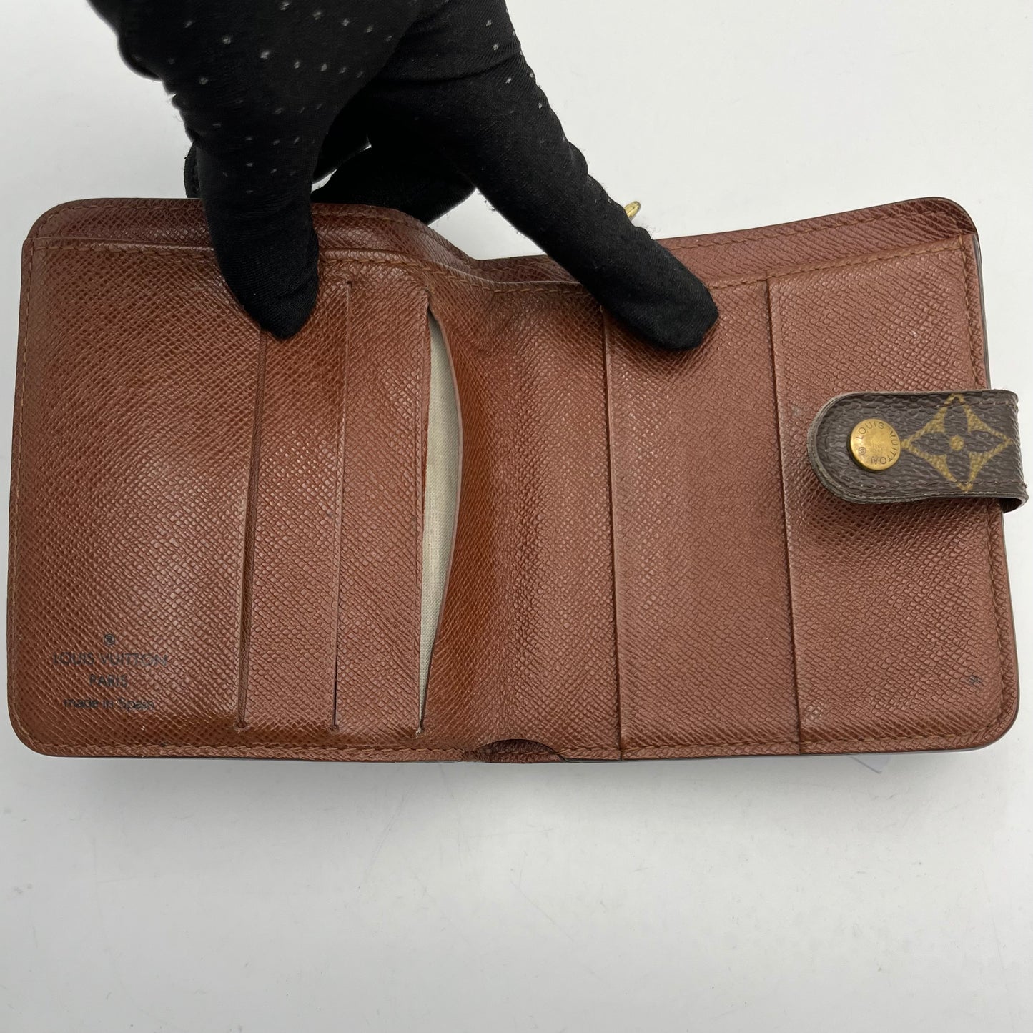 LV Monogram Short Compact Wallet