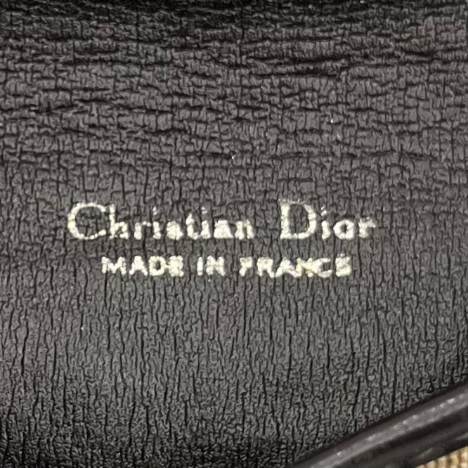 Christian Dior Brown Trotter Canvas Flap Coin Purse