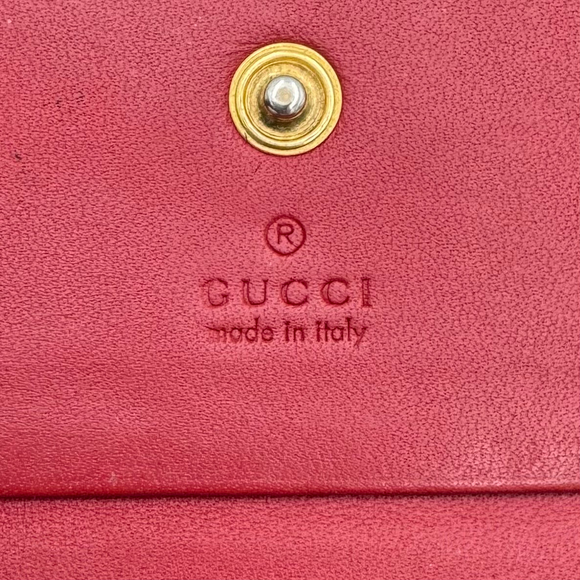 Gucci Monogram Canvas Cherry Short Wallet