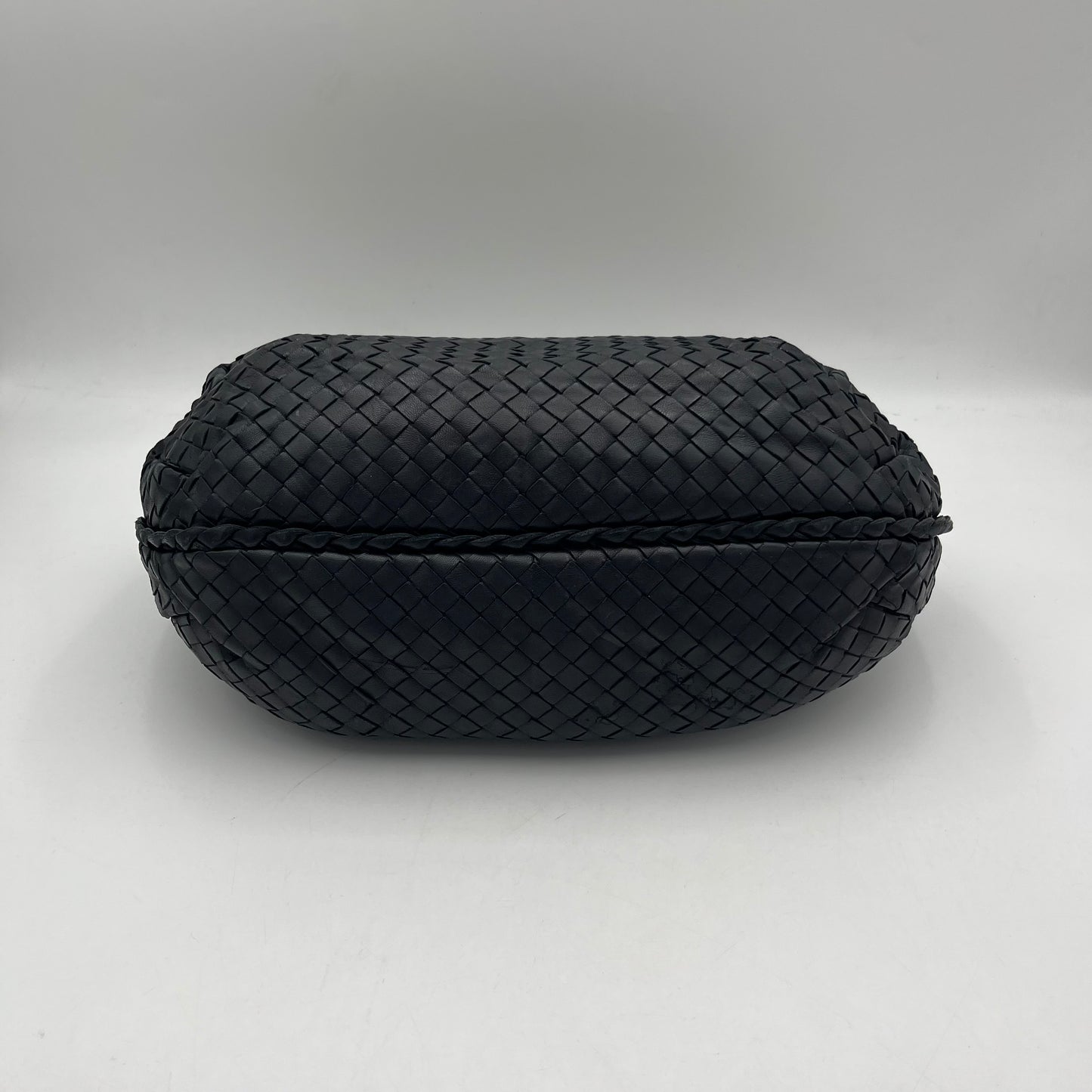 Bottega Veneta Black Intrecciao Hobo Shouder Bag