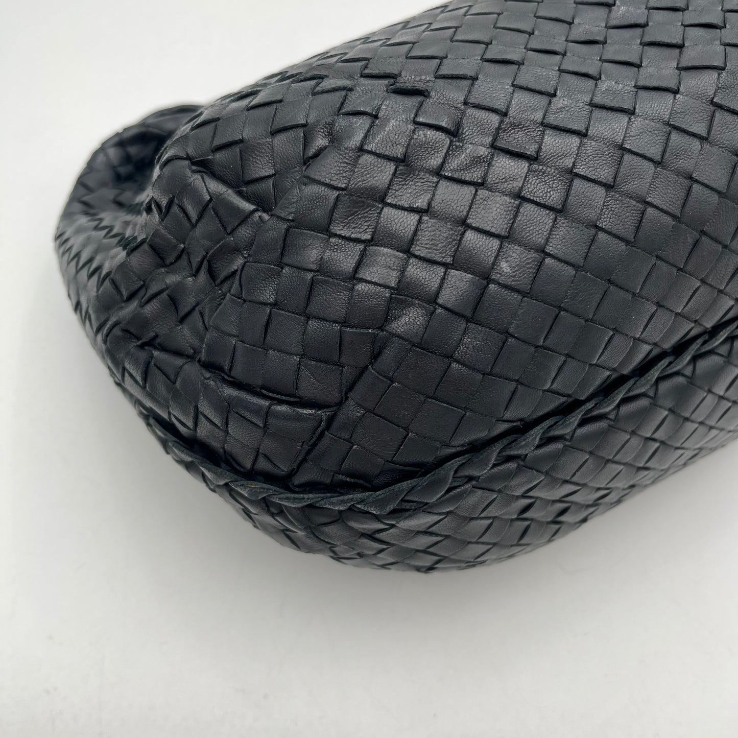 Bottega Veneta Black Intrecciao Hobo Shouder Bag