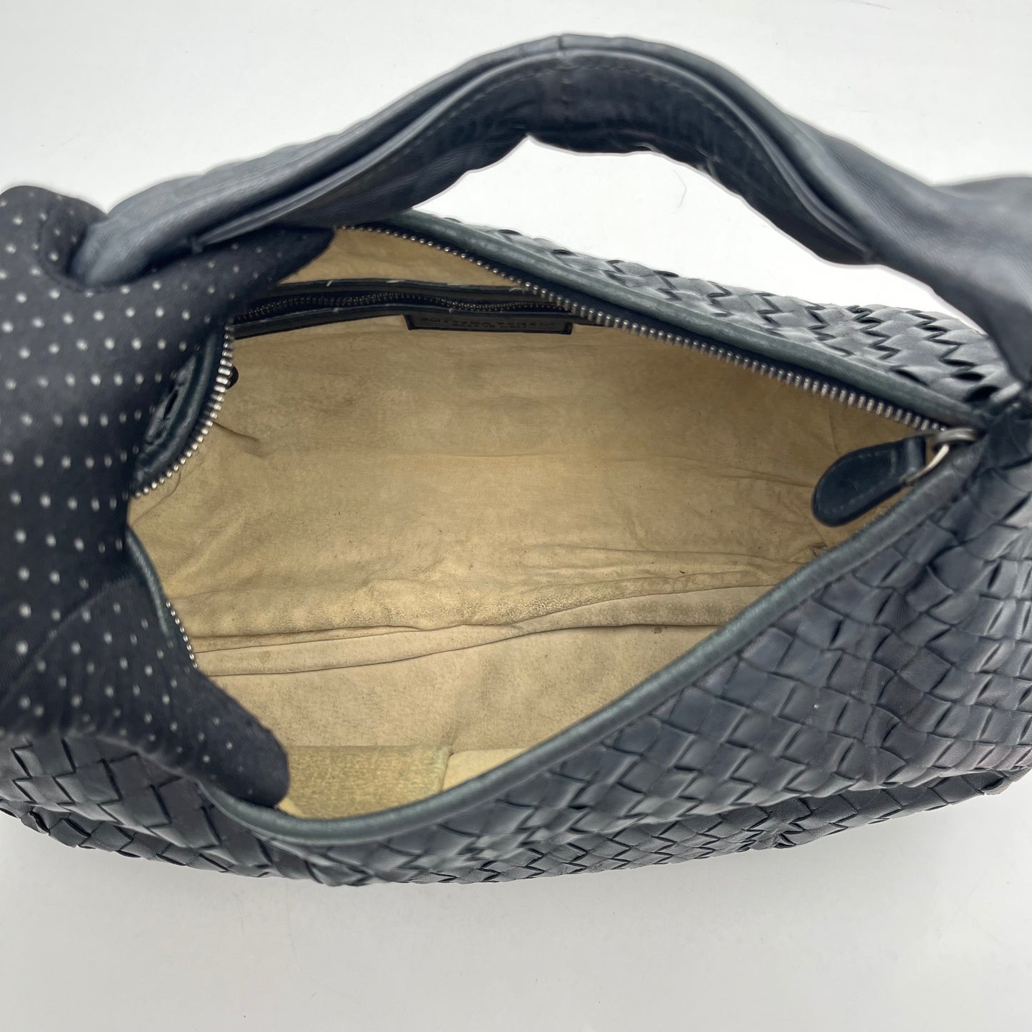 Bottega Veneta Black Intrecciao Hobo Shouder Bag