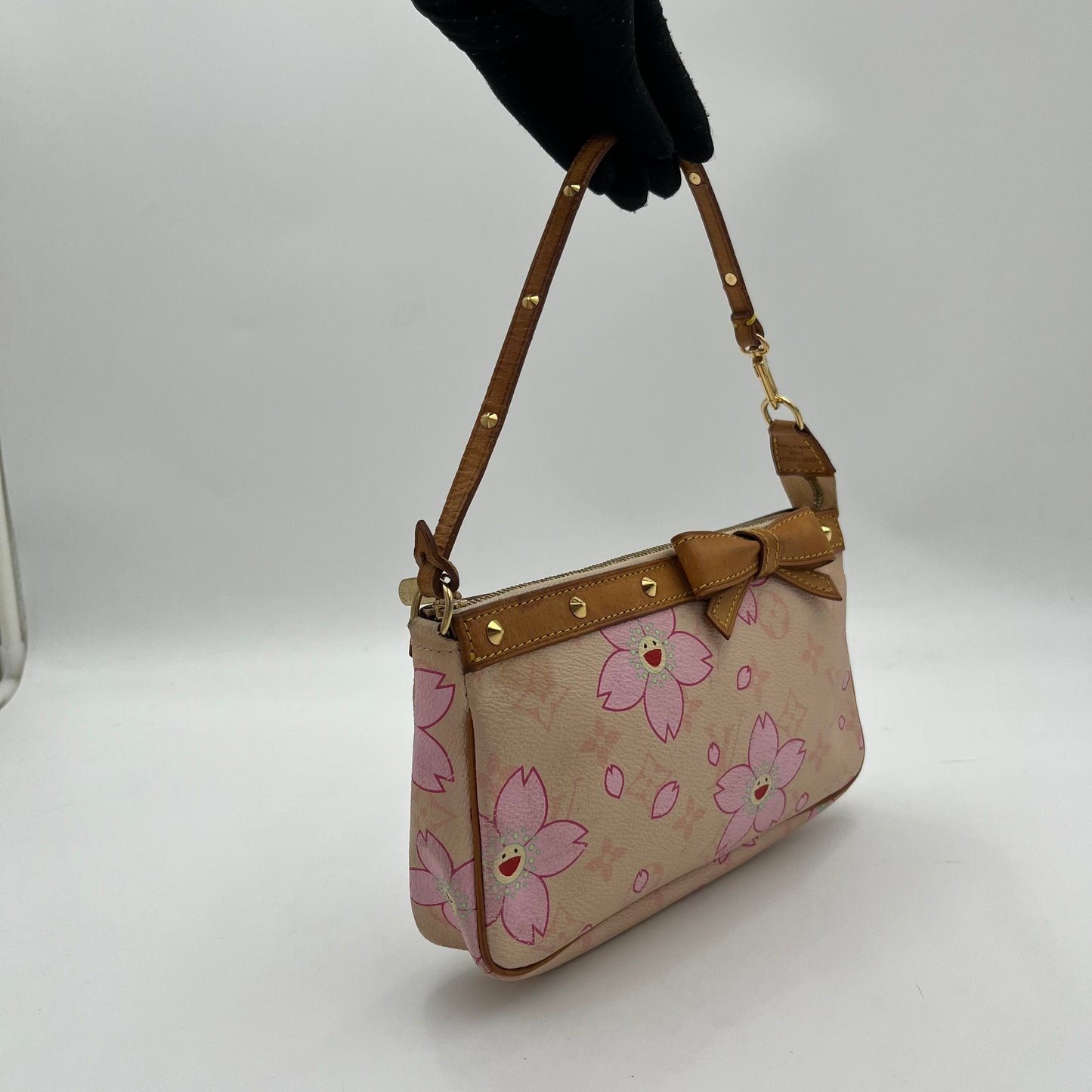 LV Takashi Murakami Pink Cherry Blossoms Pochette