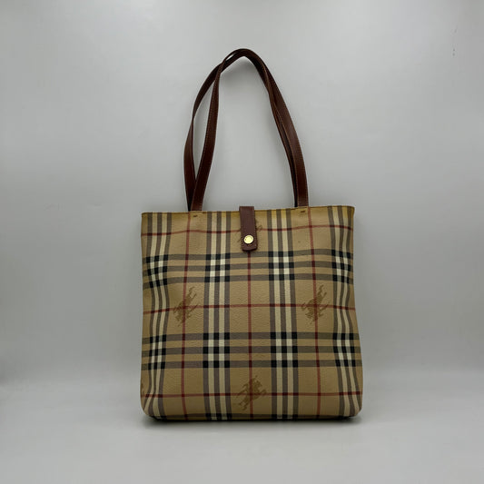 Burberry Haymarket Snap Tote