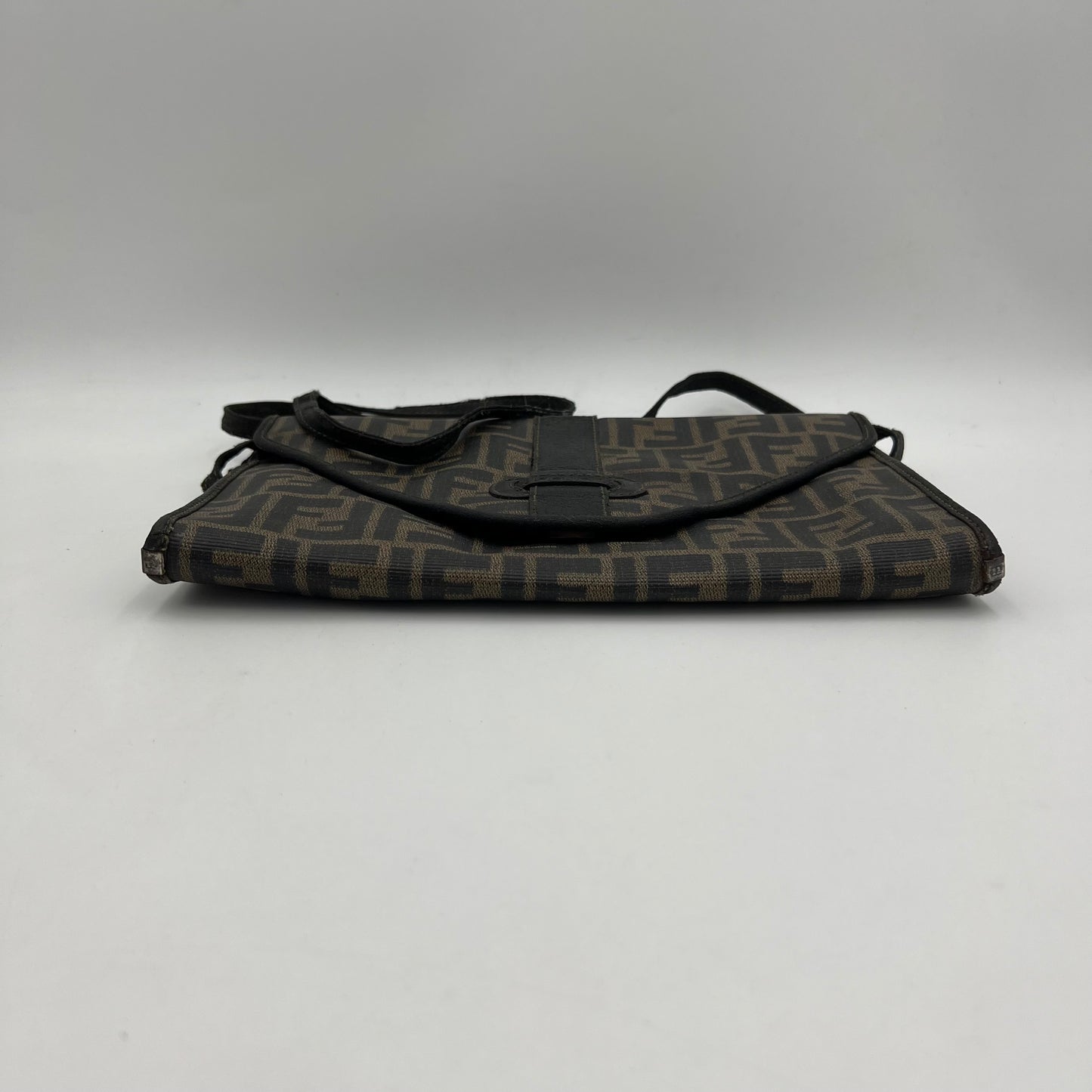 Fendi Tobacco Zucca Envelope Flap Crossbody