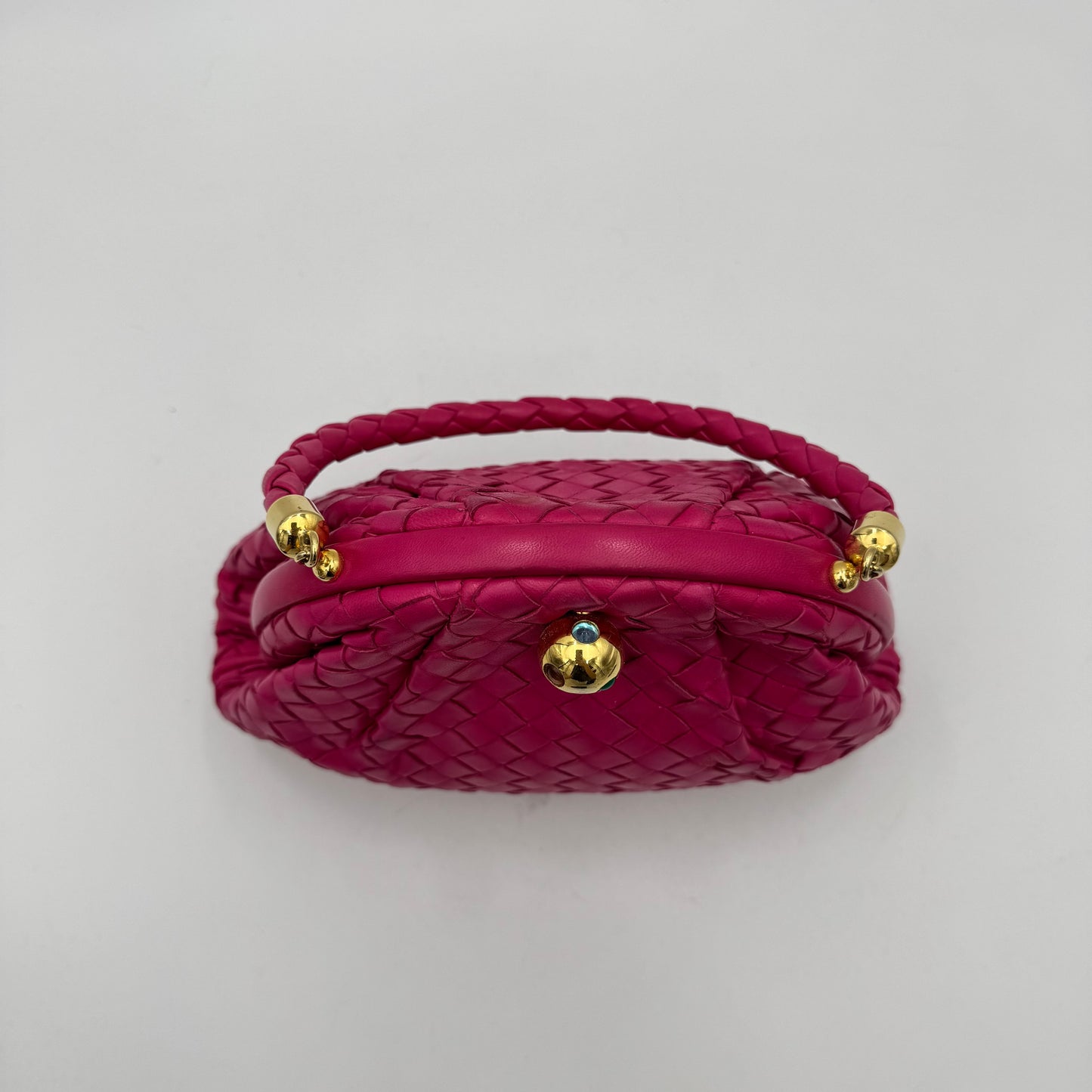 Bottega Veneta Pink Intrecciato Lauren 1980 Handbag