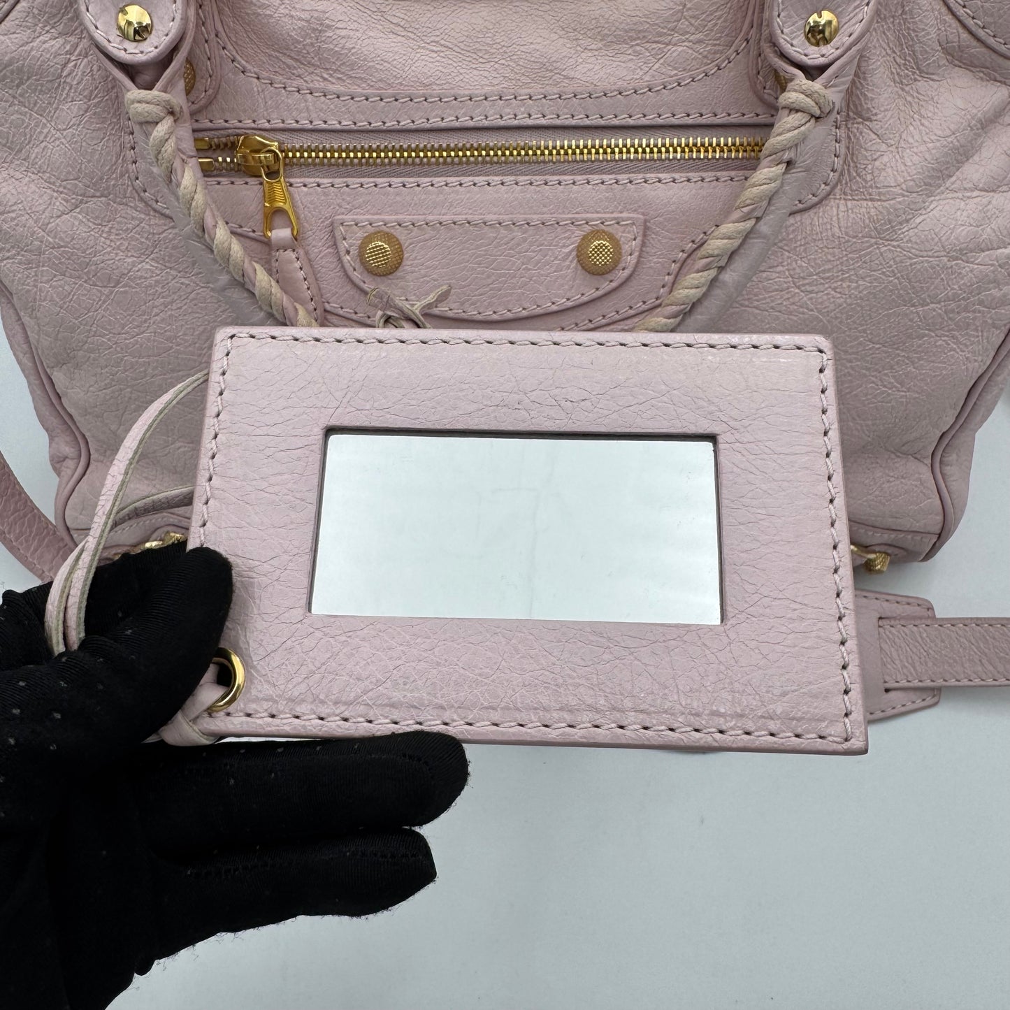Balenciaga Light Pink Leather Giant 12 Velo GHW