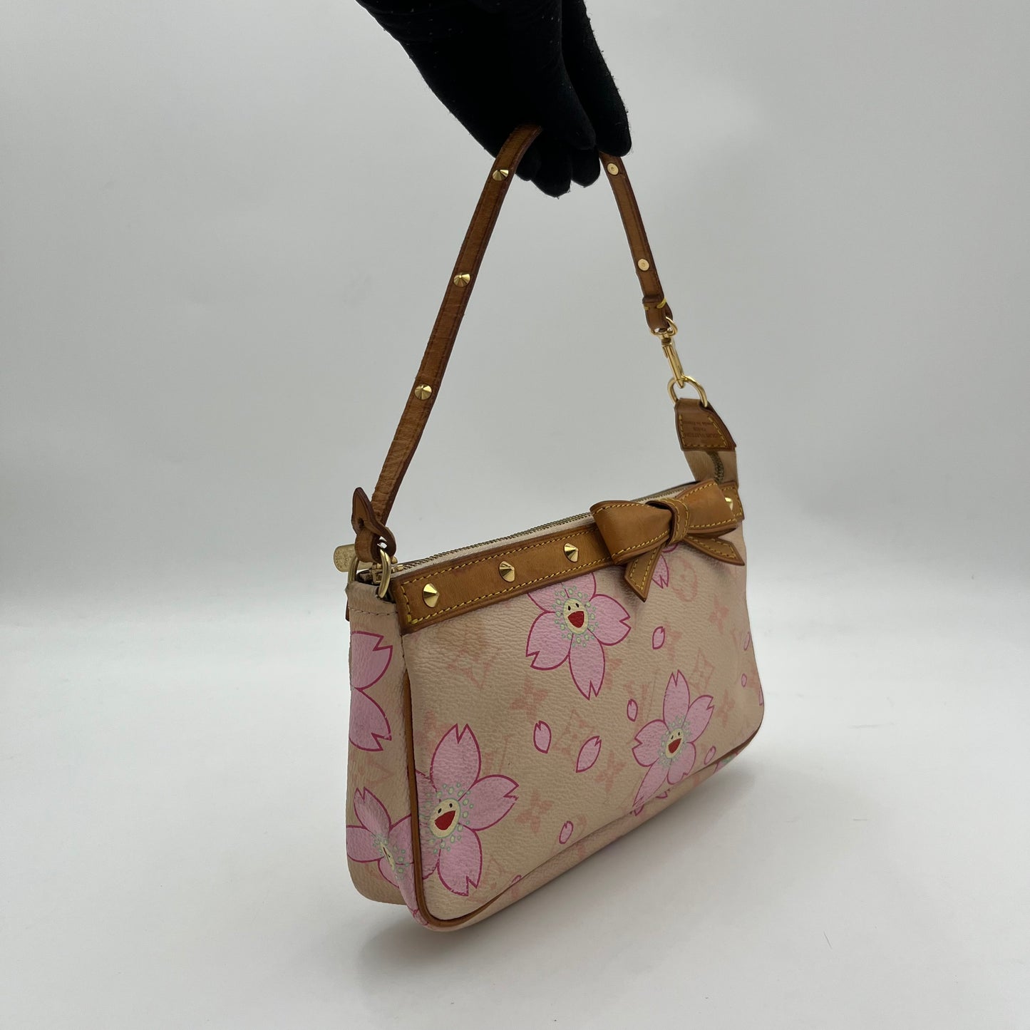 LV Takashi Murakami Pink Cherry Blossoms Pochette