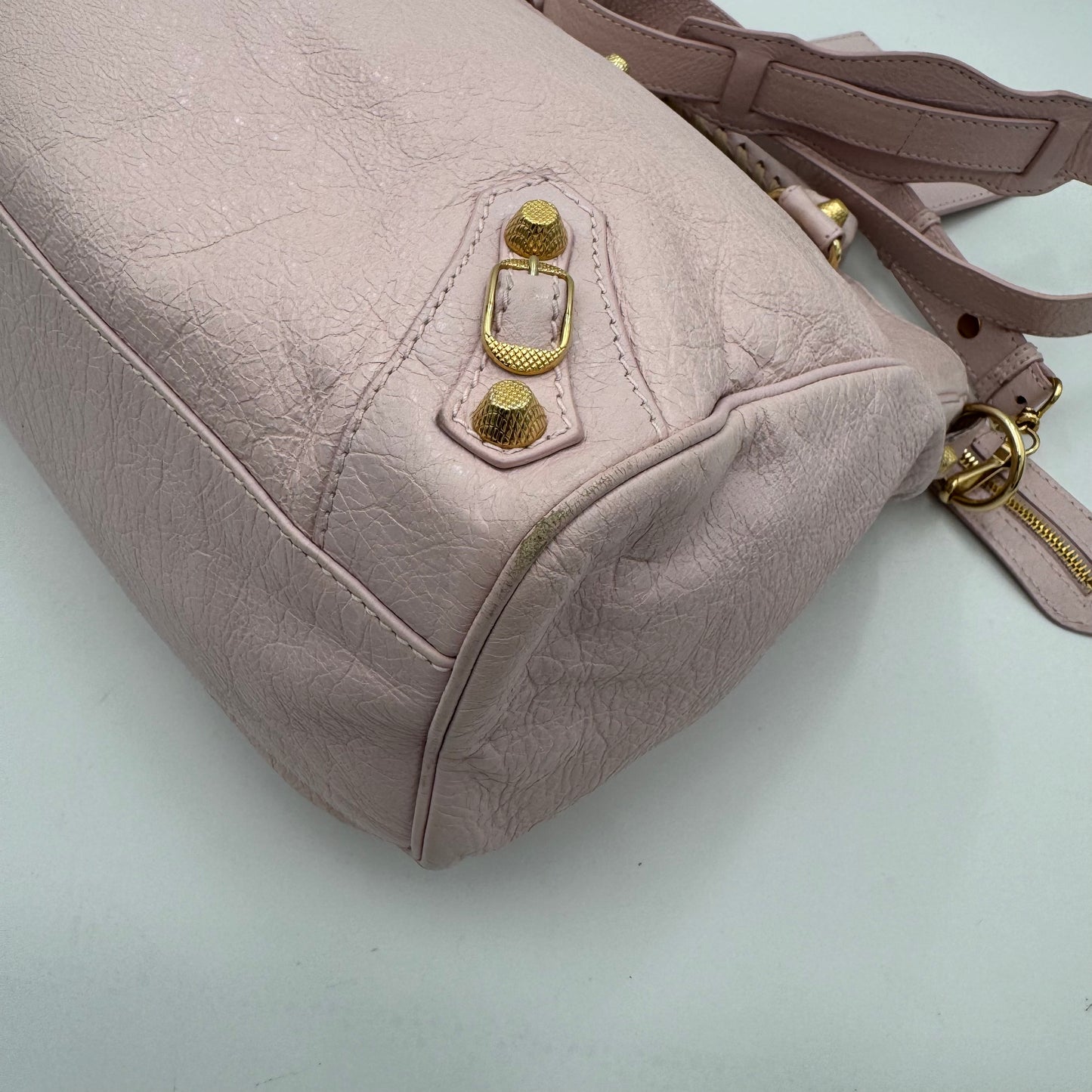 Balenciaga Light Pink Leather Giant 12 Velo GHW
