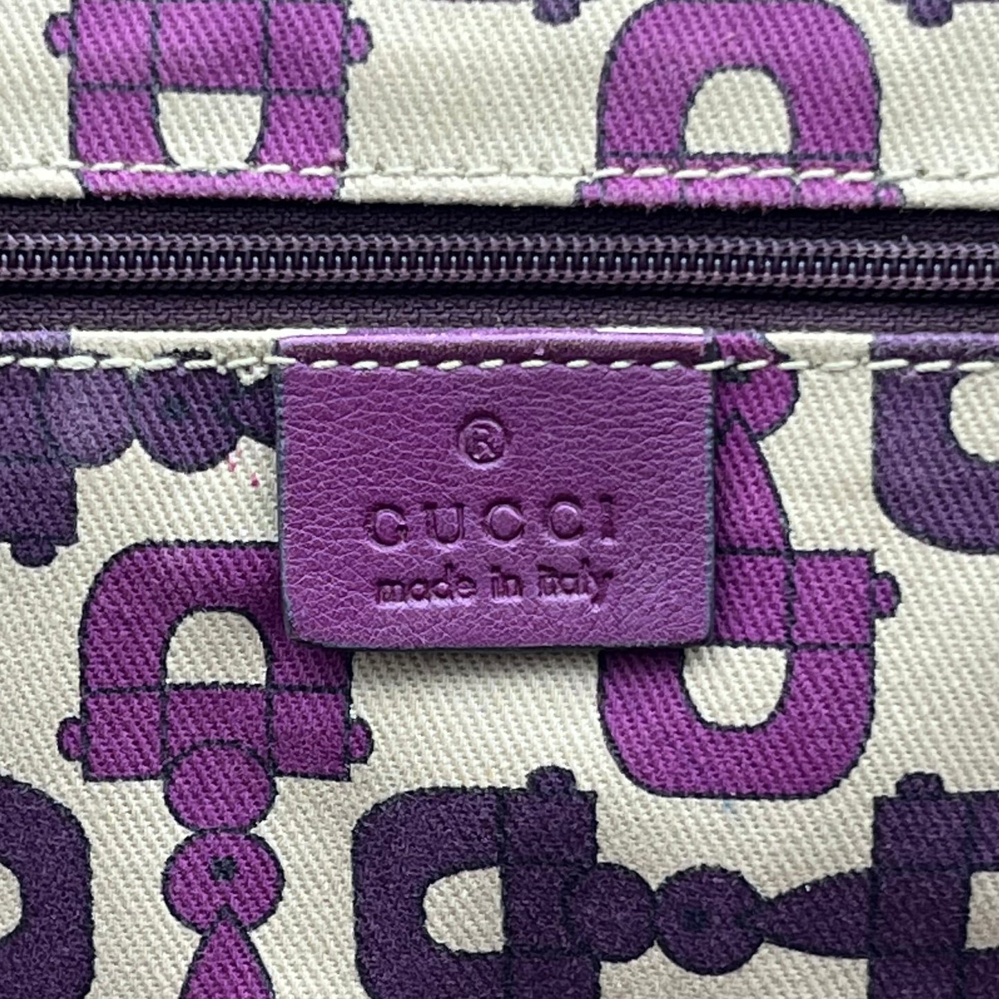 Gucci Magenta Guccissima Abbey D-Ring Tote Bag