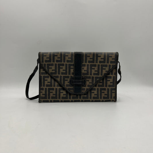 Fendi Tobacco Zucca Envelope Flap Crossbody