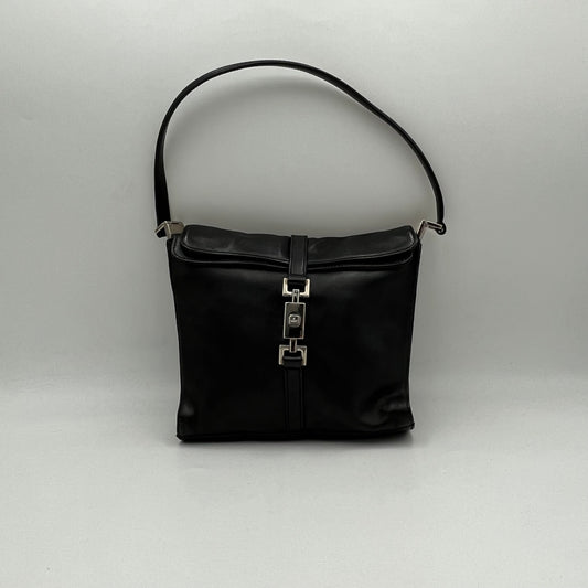 Gucci Black Leather Jackie Shoulder Bag