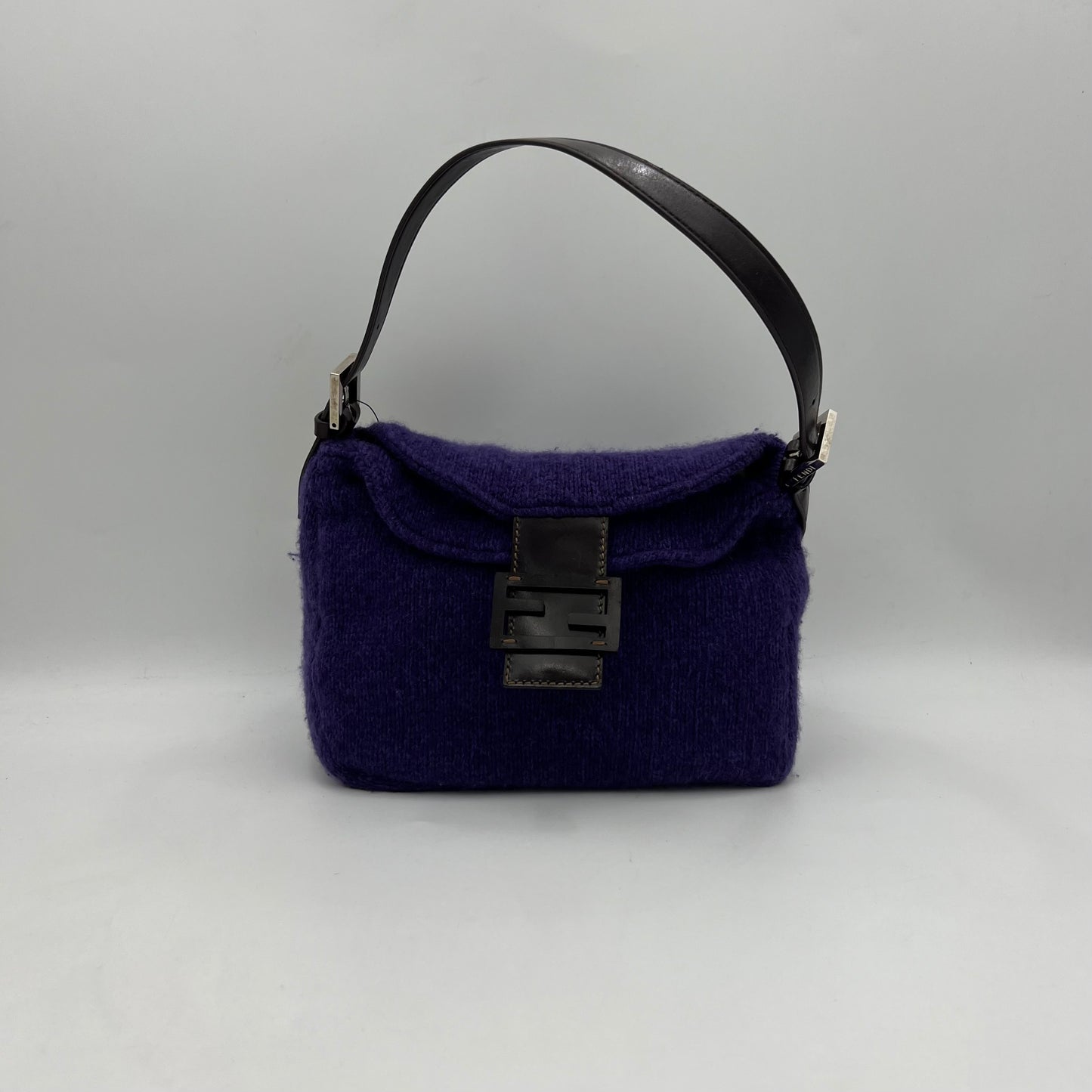 Fendi Vintage Violet Wool Baguette BNWT