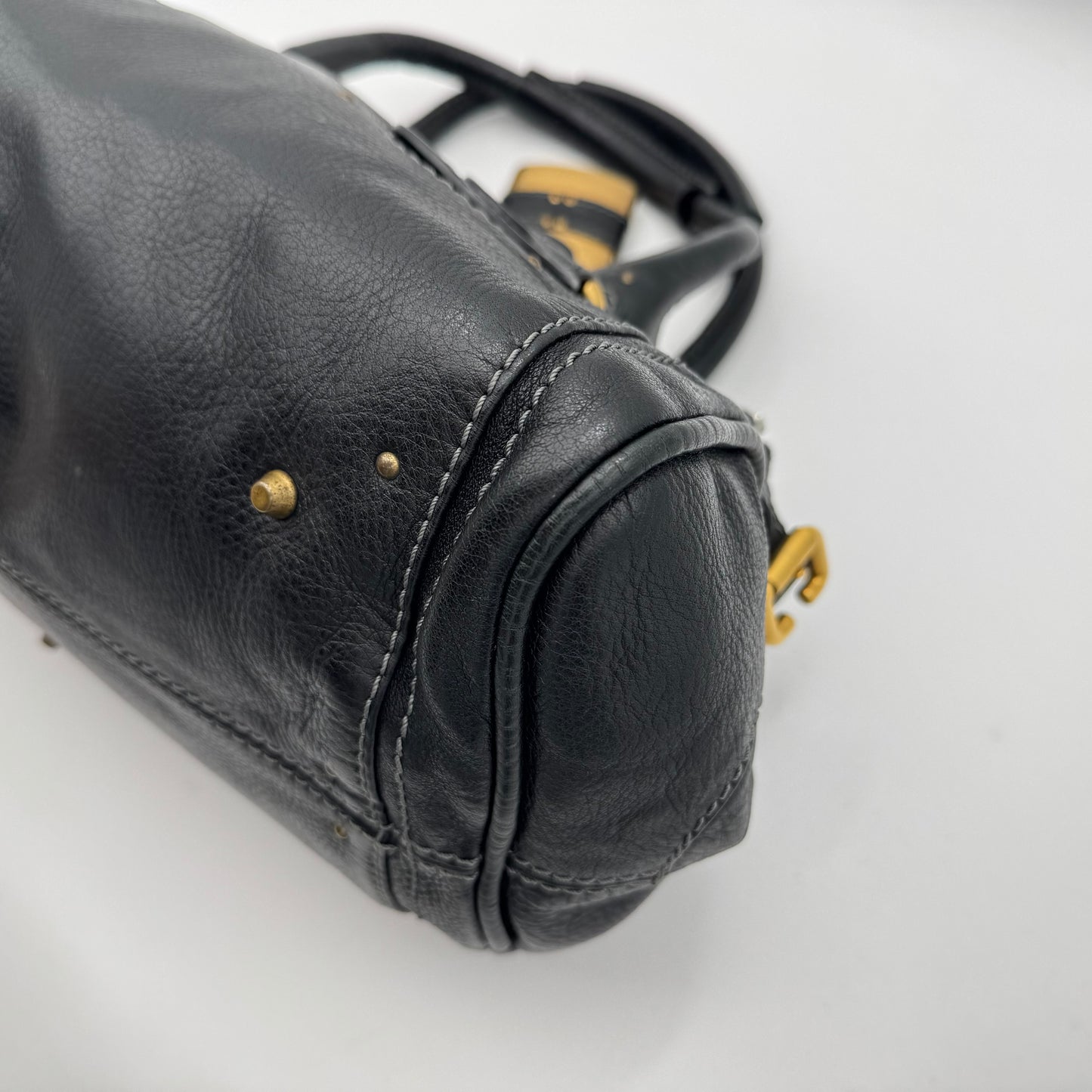 Chloe Black Leather Paddington GHW