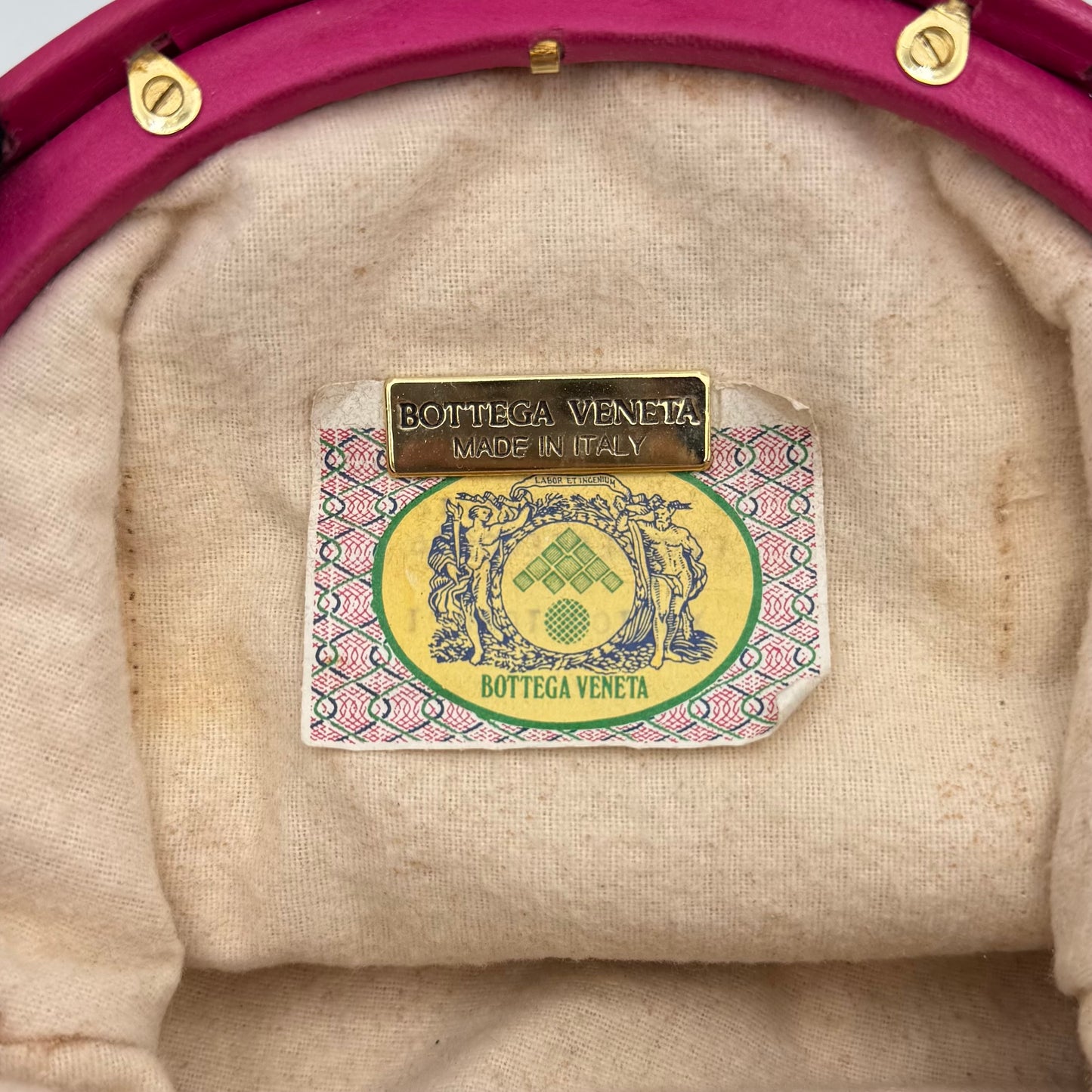 Bottega Veneta Pink Intrecciato Lauren 1980 Handbag