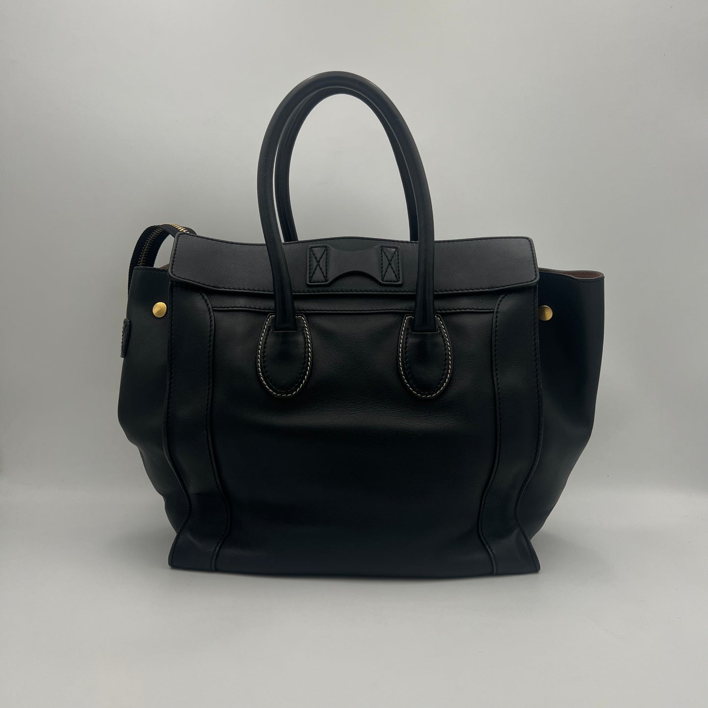 Celine Paris Envelope Luggage Tote Leather Handbag