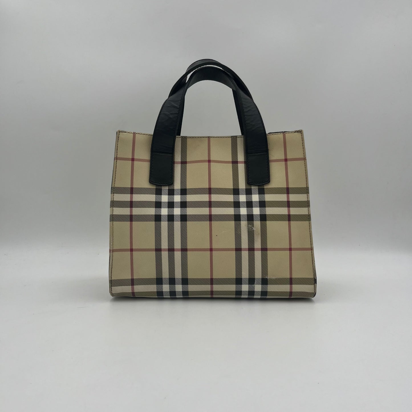 Burberry Nova Check PVC Small Handbag