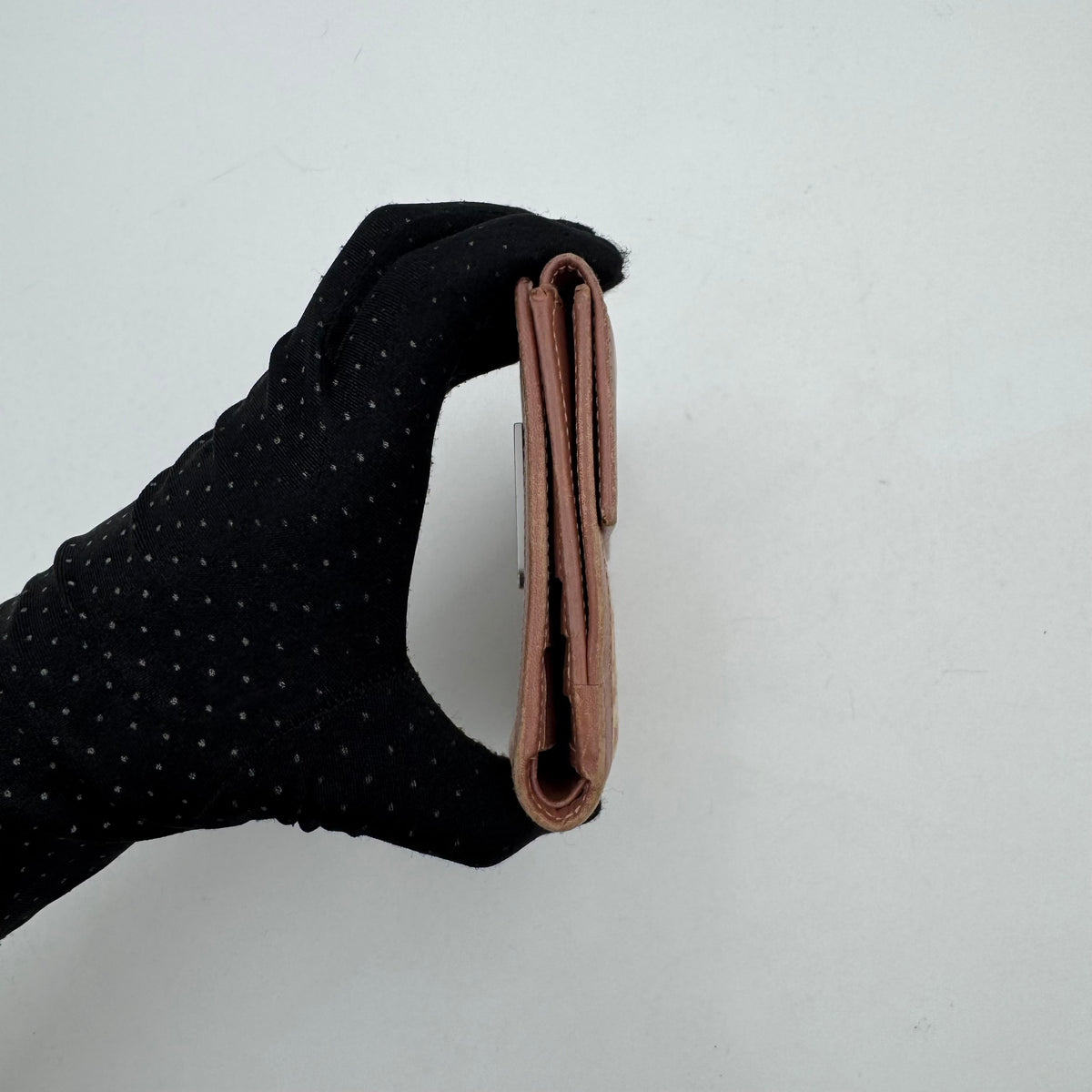 Fendi Pink Zucchino Bifold Short Wallet