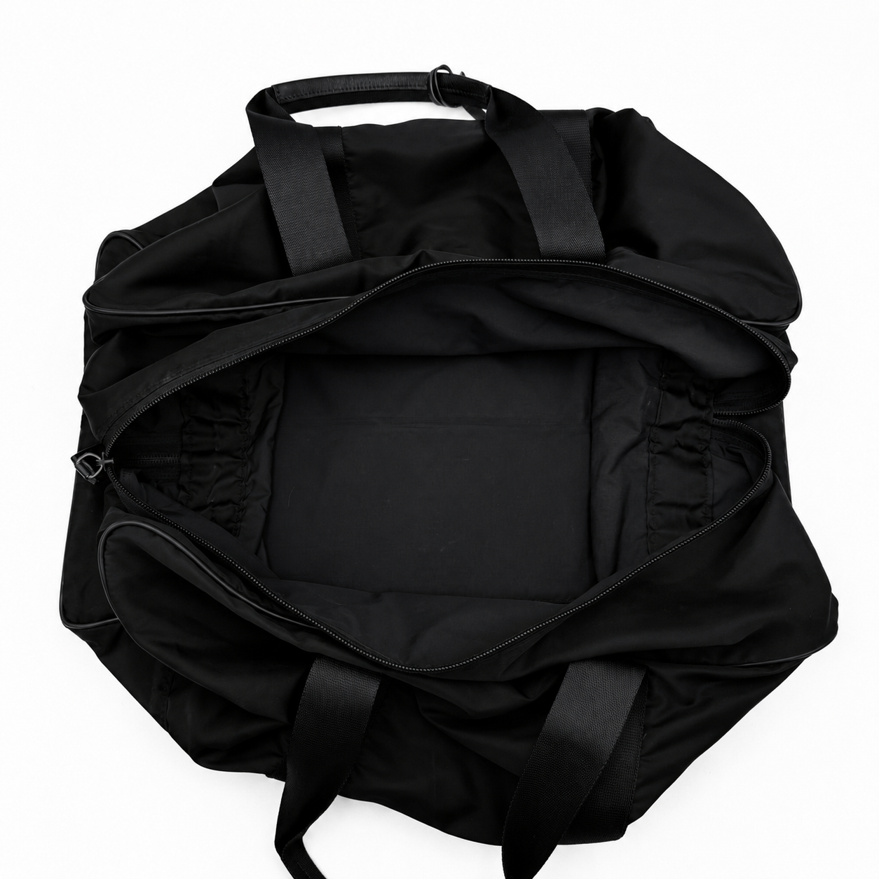 Prada Tessuto and Leather Duffle Bag