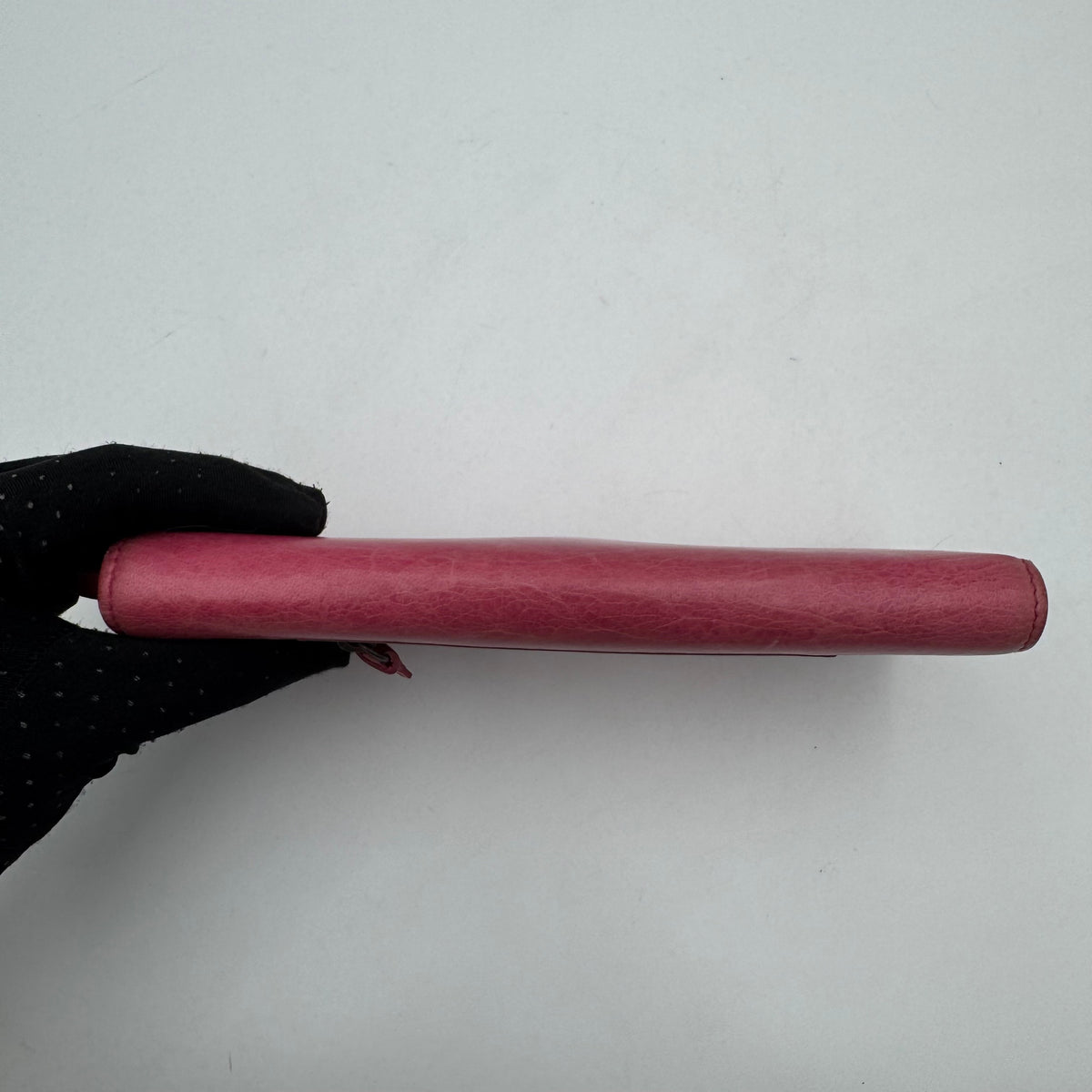Balenciaga Pink Leather Classic Long Bifold Wallet