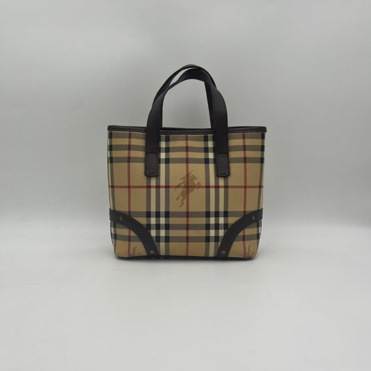 Burberry Haymarket Small Handbag