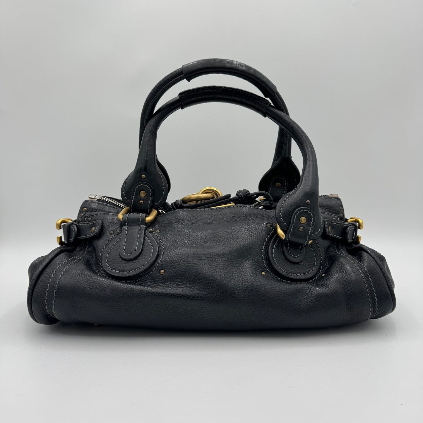 Chloe Black Leather Paddington GHW