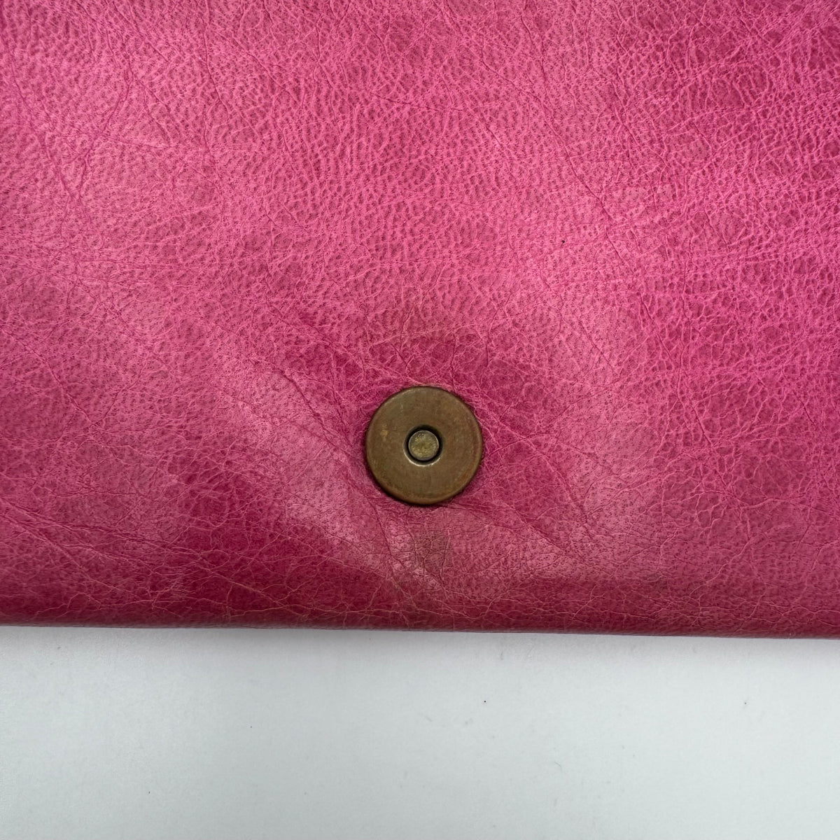 Balenciaga Pink Leather Classic Long Bifold Wallet