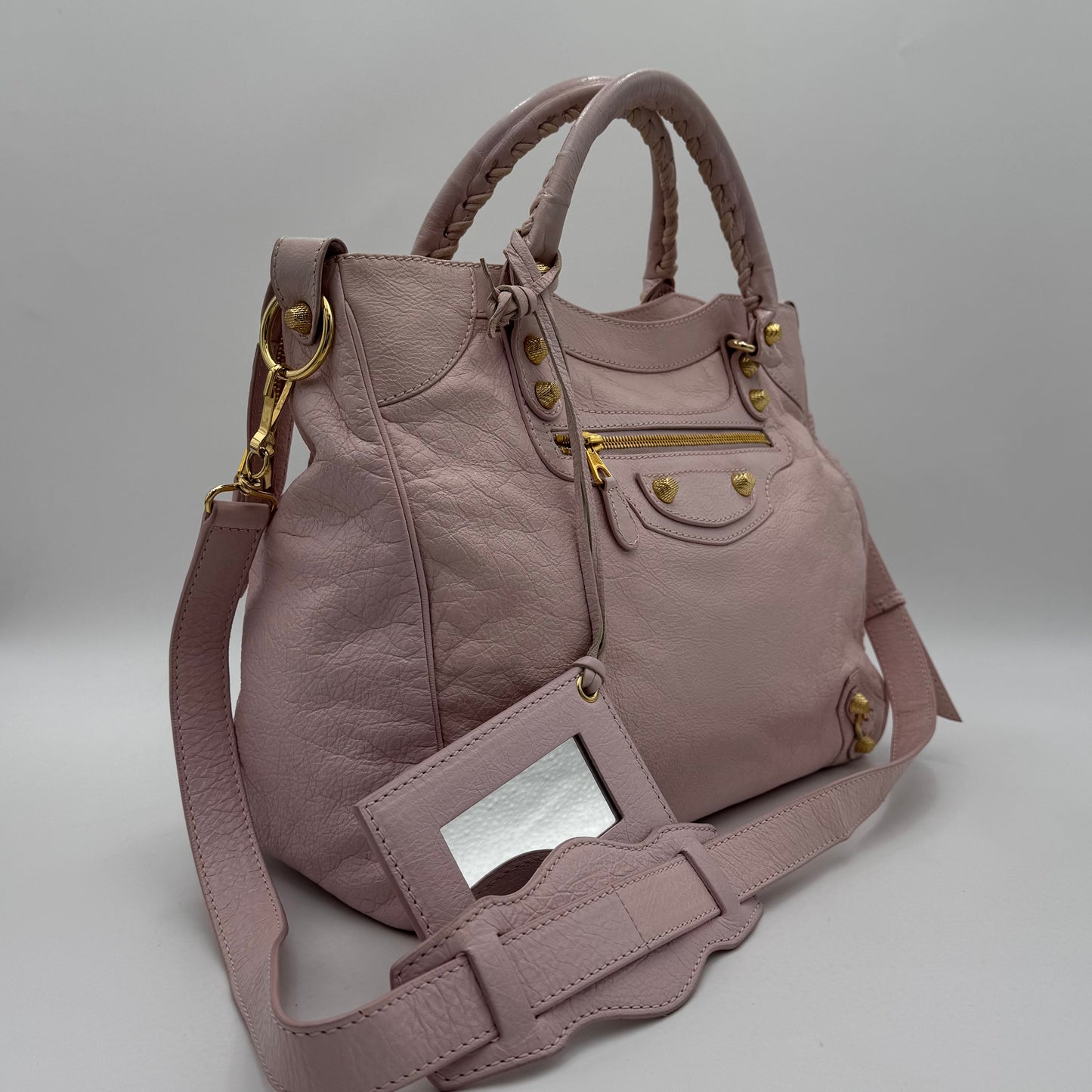 Balenciaga Light Pink Leather Giant 12 Velo GHW
