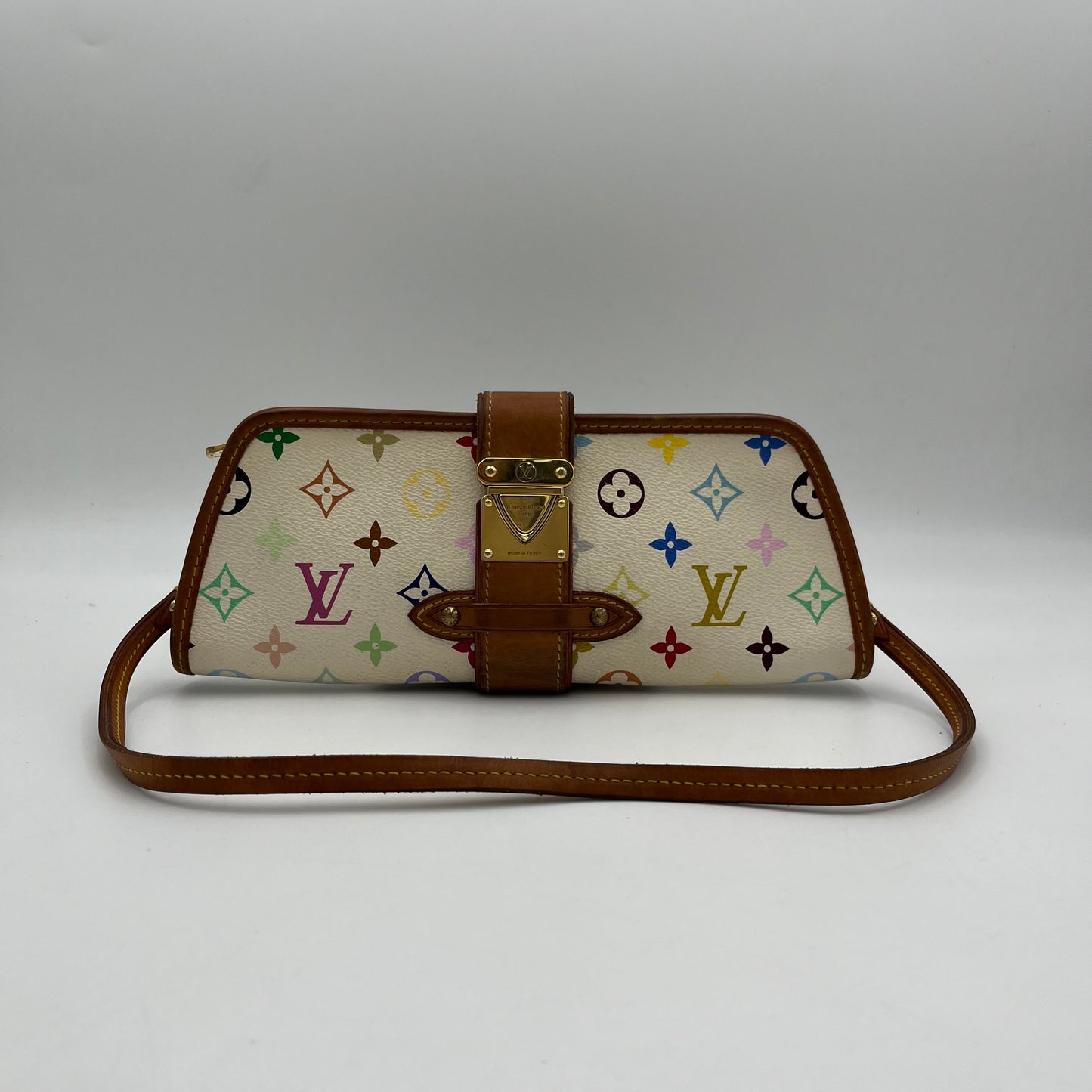 LV White Multicolor Shirley