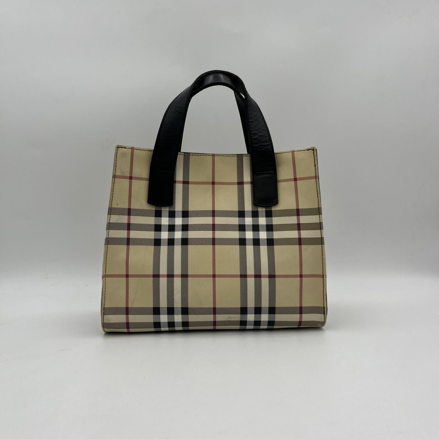 Burberry Nova Check PVC Small Handbag