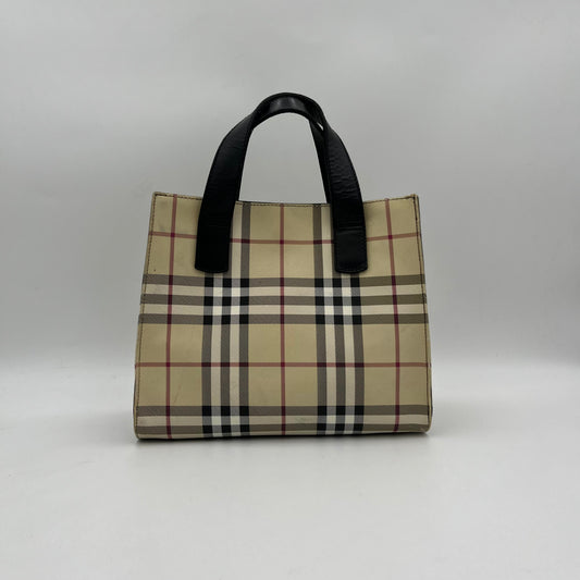 Burberry Nova Check PVC Small Handbag