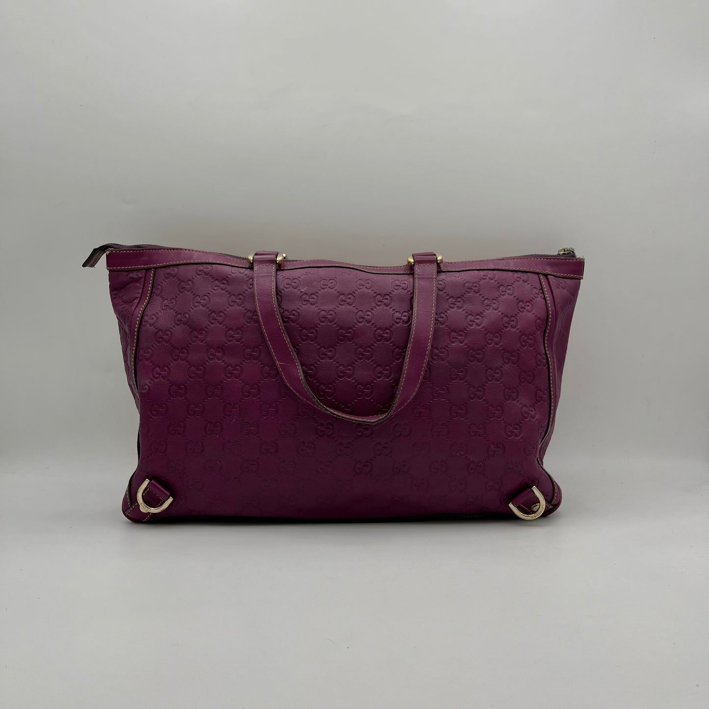 Gucci Magenta Guccissima Abbey D-Ring Tote Bag