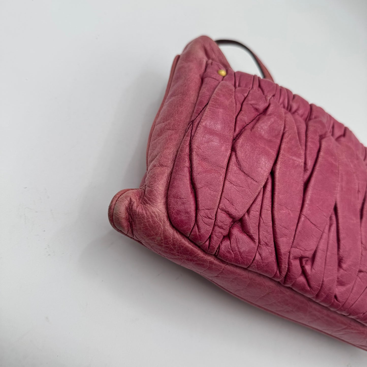 Miu Miu Pink Matelasse Front Pocket Pochette GHW